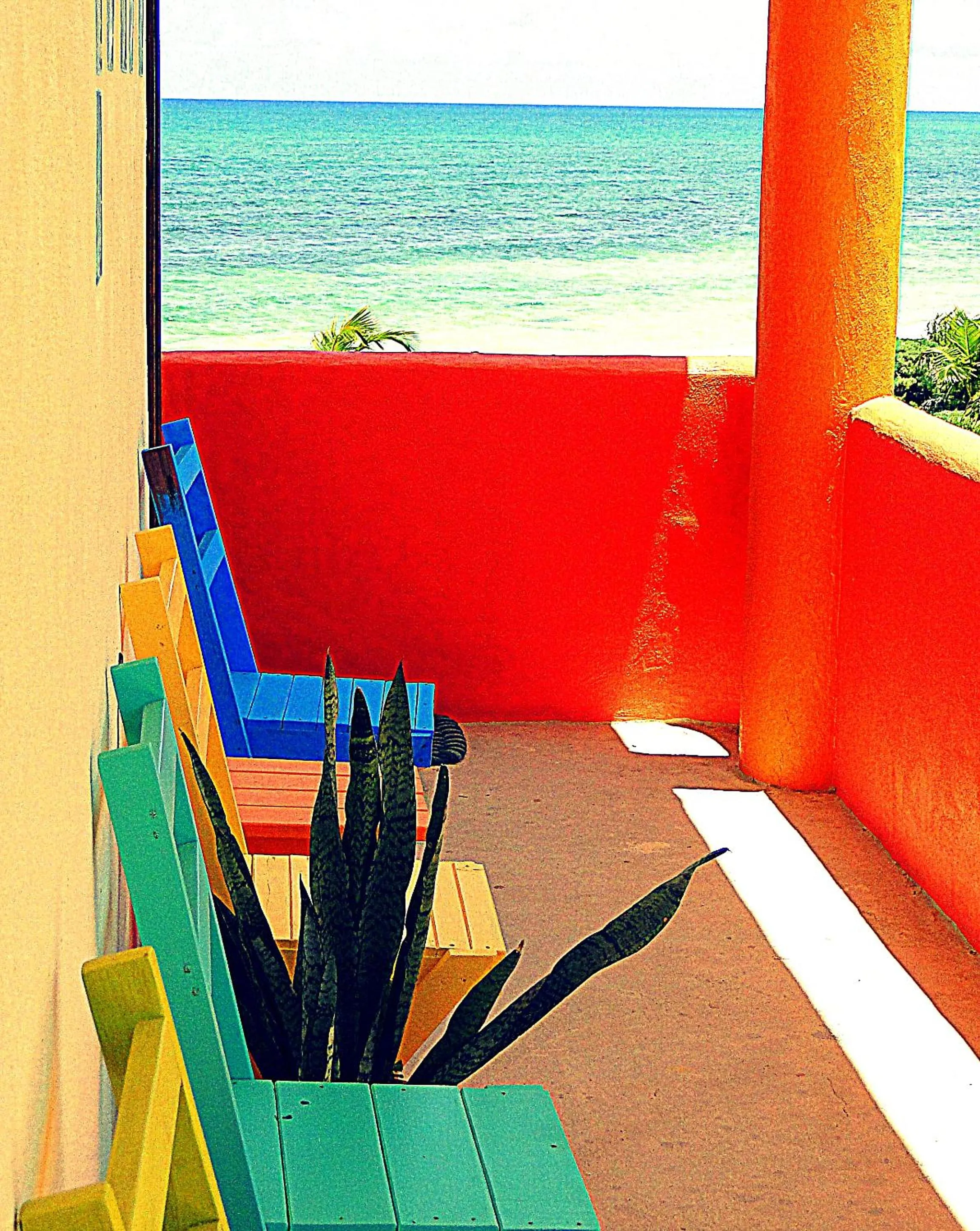Patio in Mayan Beach Garden