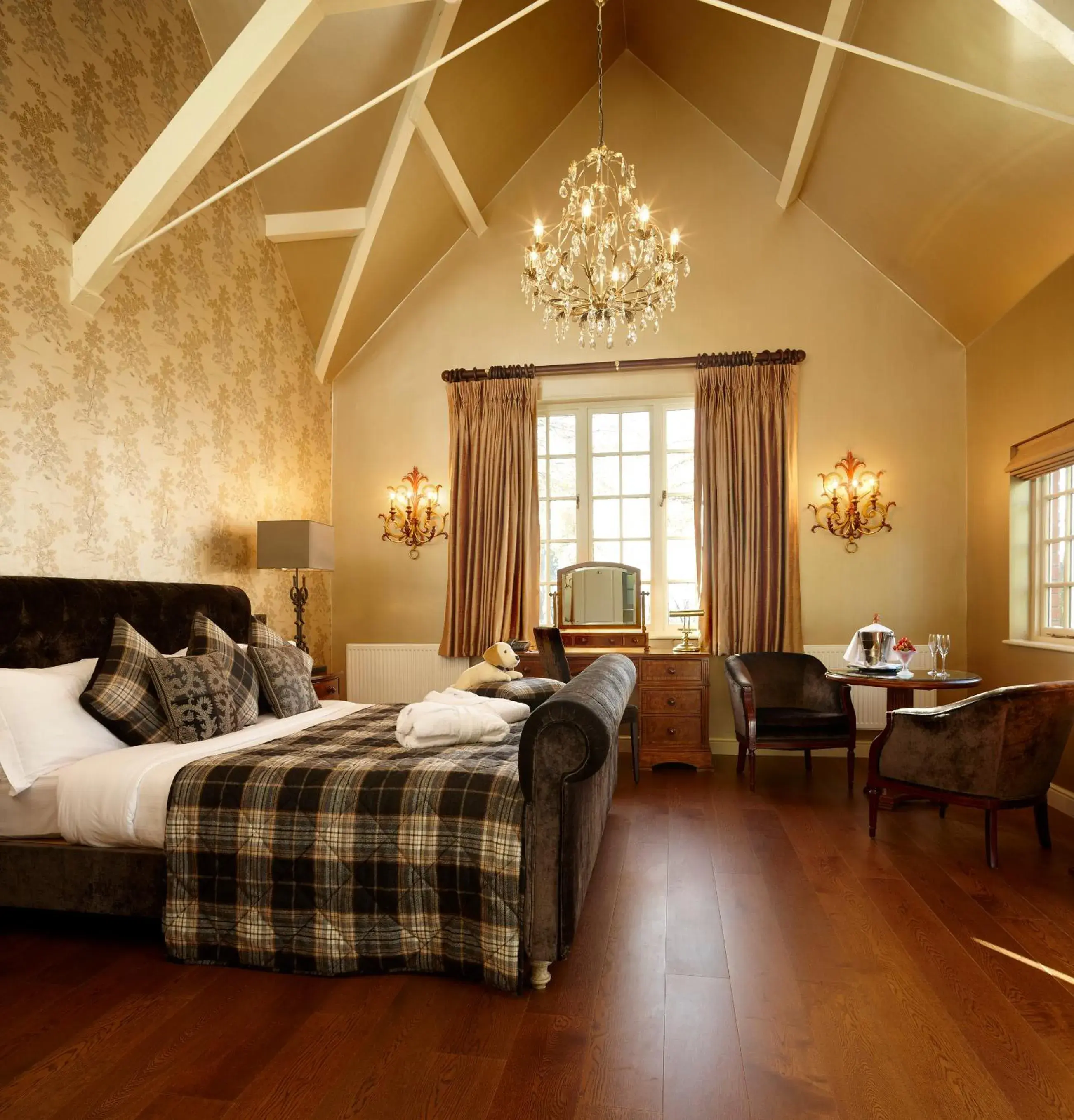 Bed in The Coed-Y-Mwstwr Hotel Bed in The Coed-Y-Mwstwr Hotel