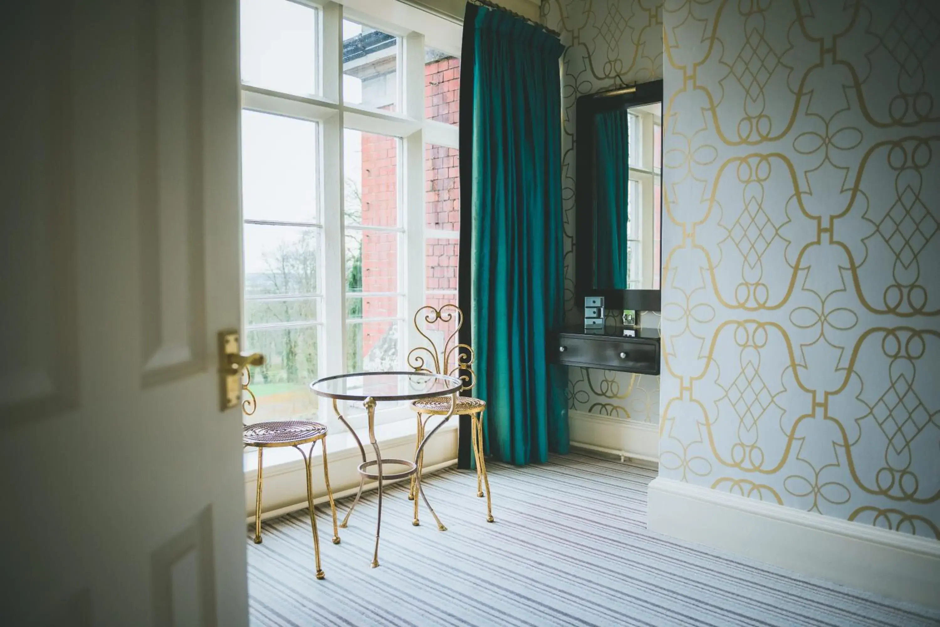 Bedroom, Bed in The Coed-Y-Mwstwr Hotel Bedroom, Bed in The Coed-Y-Mwstwr Hotel