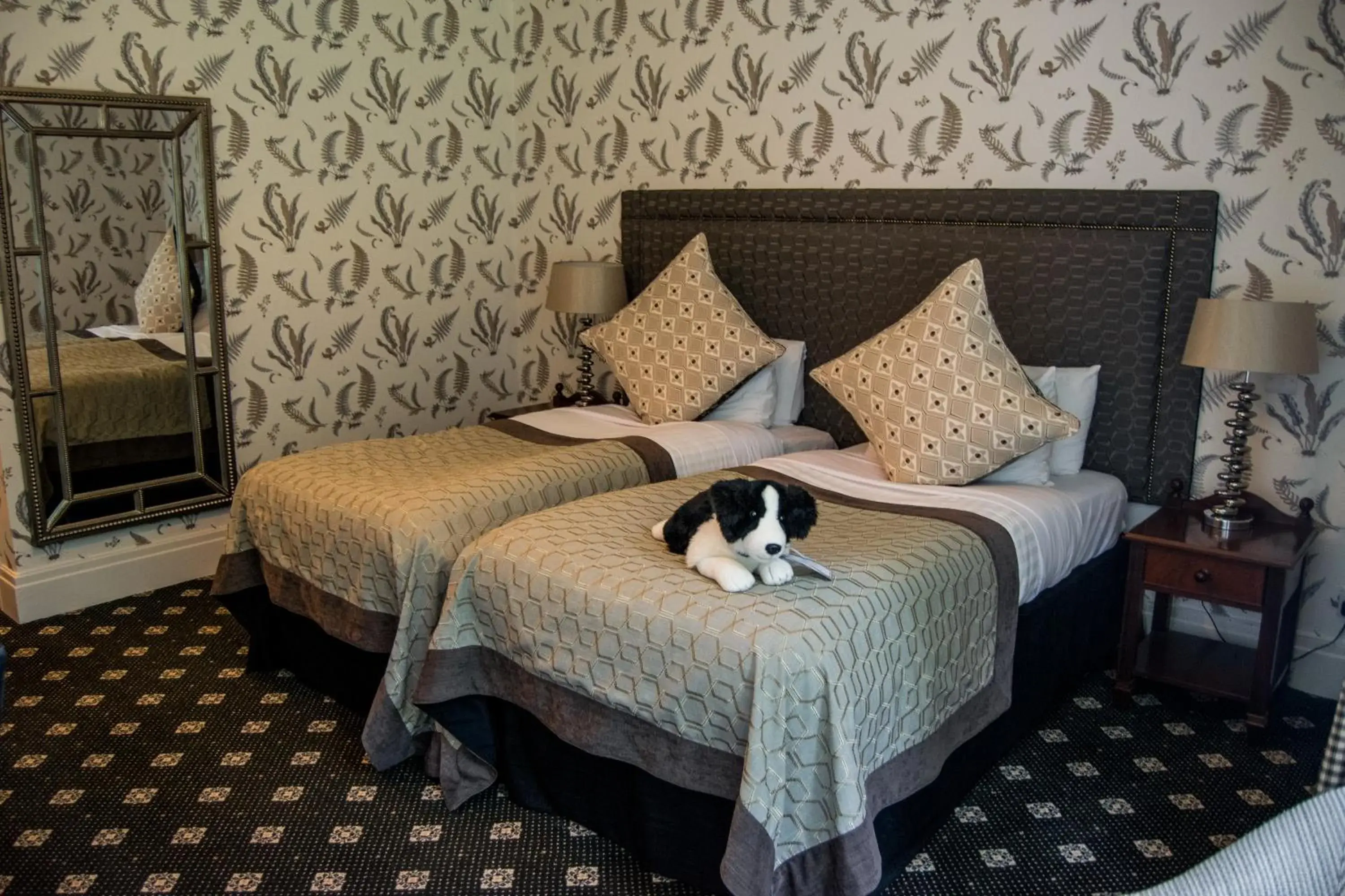 Bed in The Coed-Y-Mwstwr Hotel Bed in The Coed-Y-Mwstwr Hotel