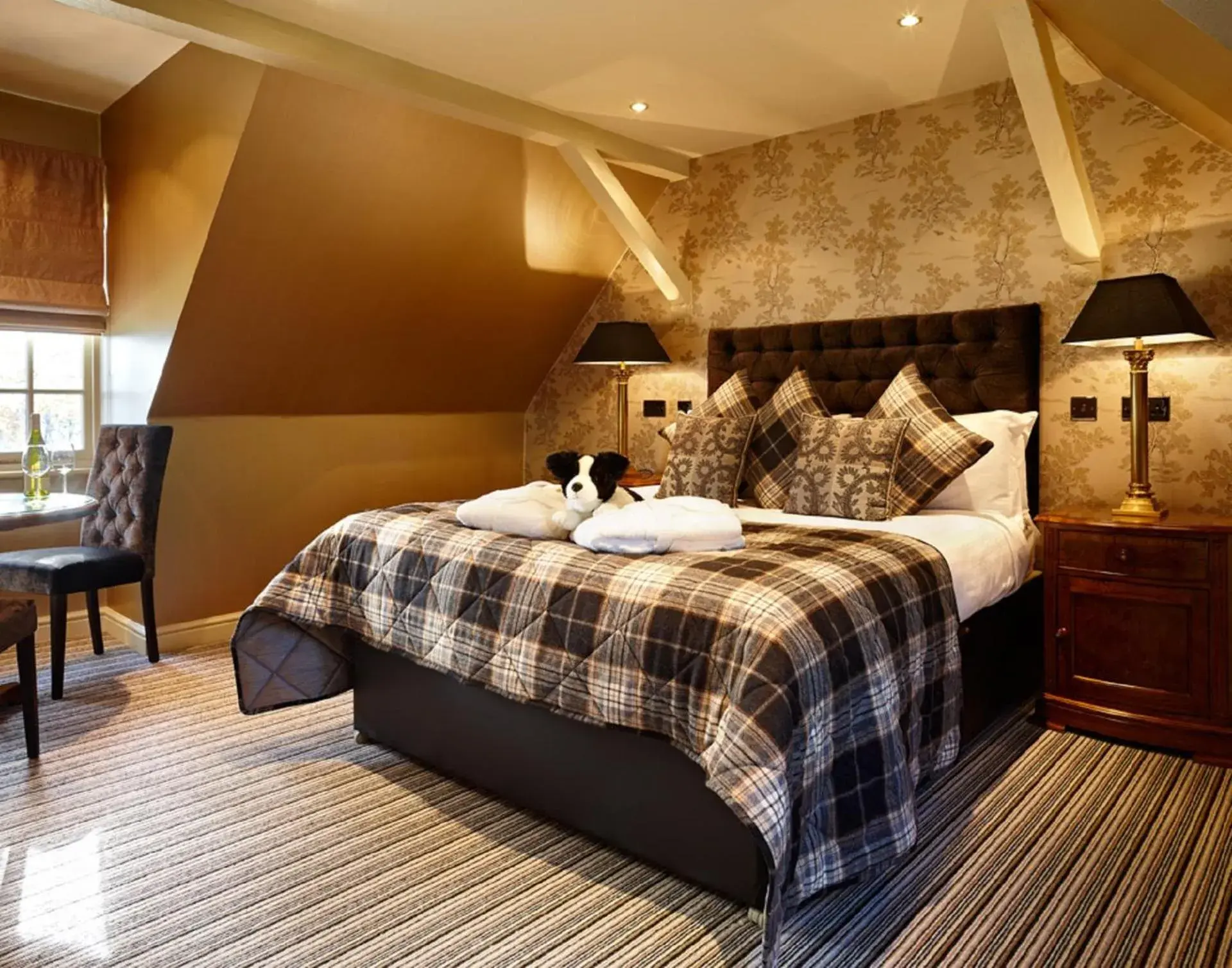 Bed in The Coed-Y-Mwstwr Hotel Bed in The Coed-Y-Mwstwr Hotel