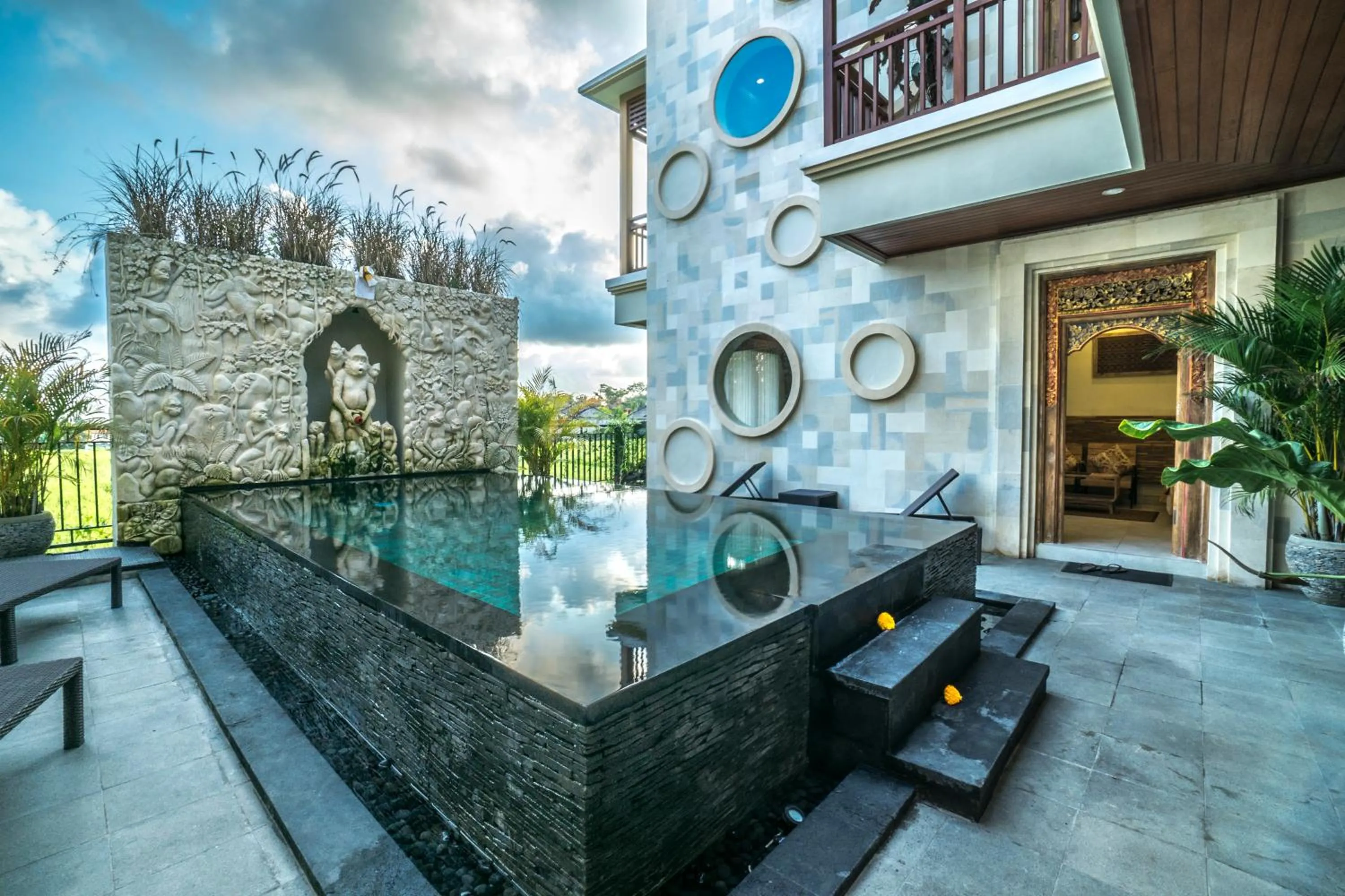 Swimming pool in Villa Kirani Ubud by Mahaputra-CHSE Certified