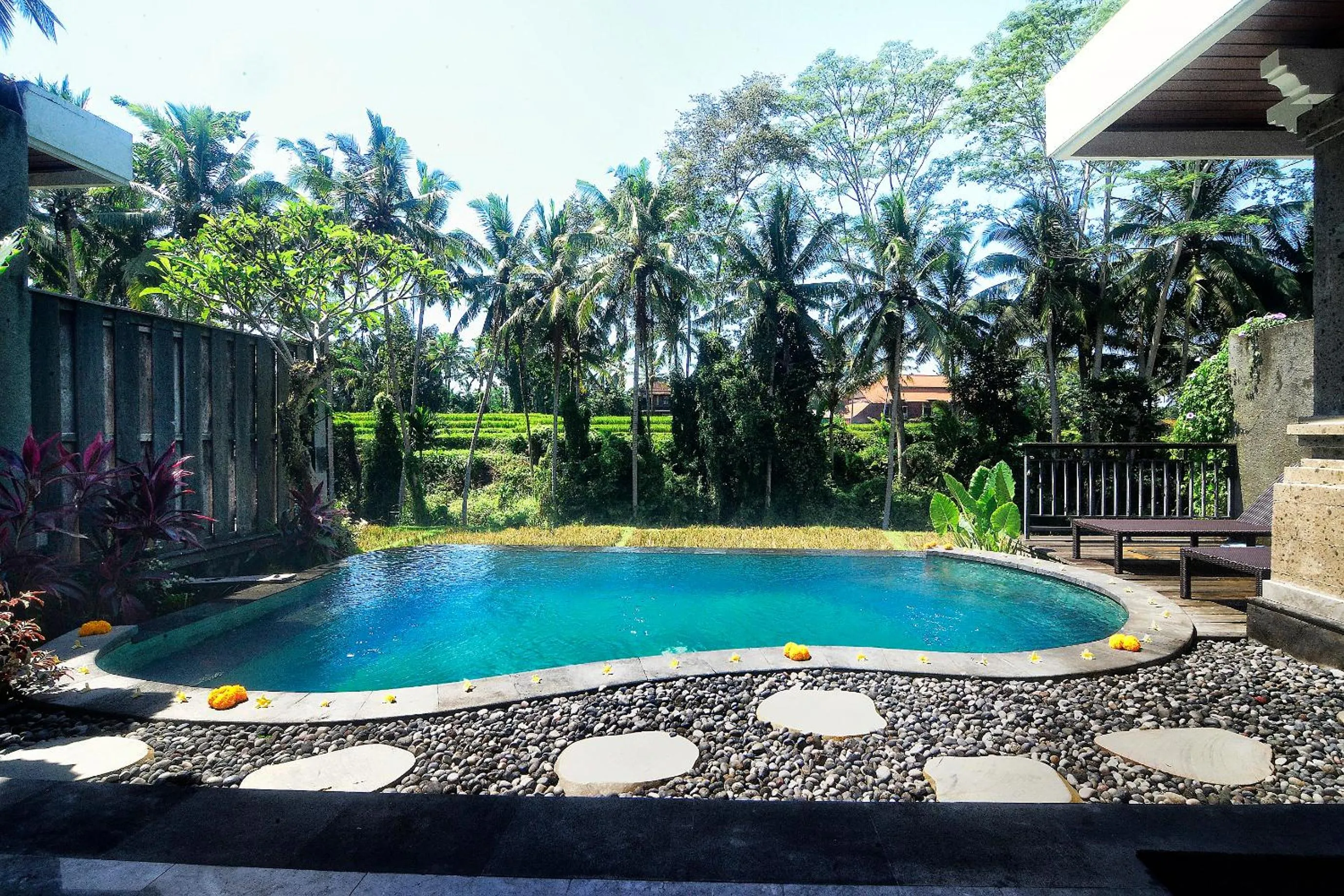 Swimming pool in Villa Kirani Ubud by Mahaputra-CHSE Certified