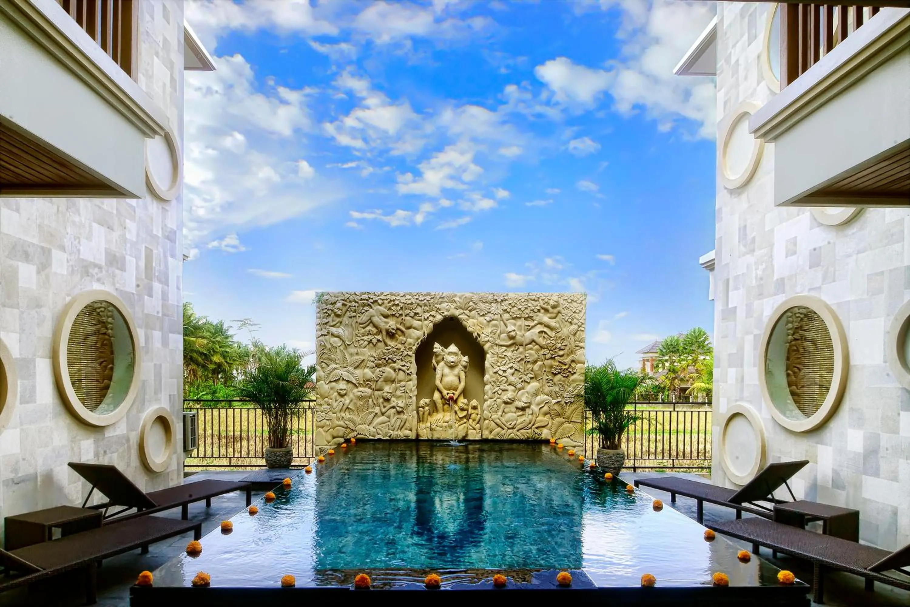 Swimming pool in Villa Kirani Ubud by Mahaputra-CHSE Certified