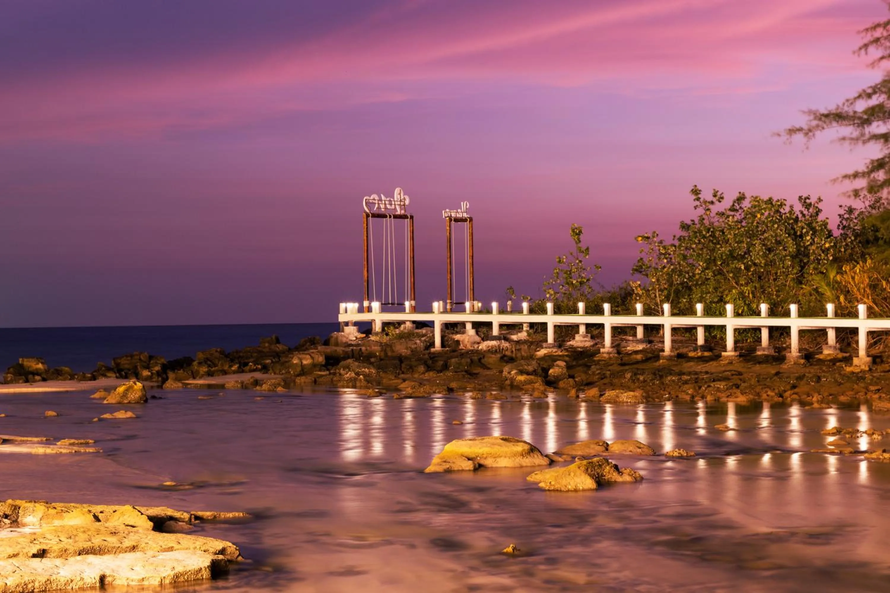 Sunset in Mafiya Resort