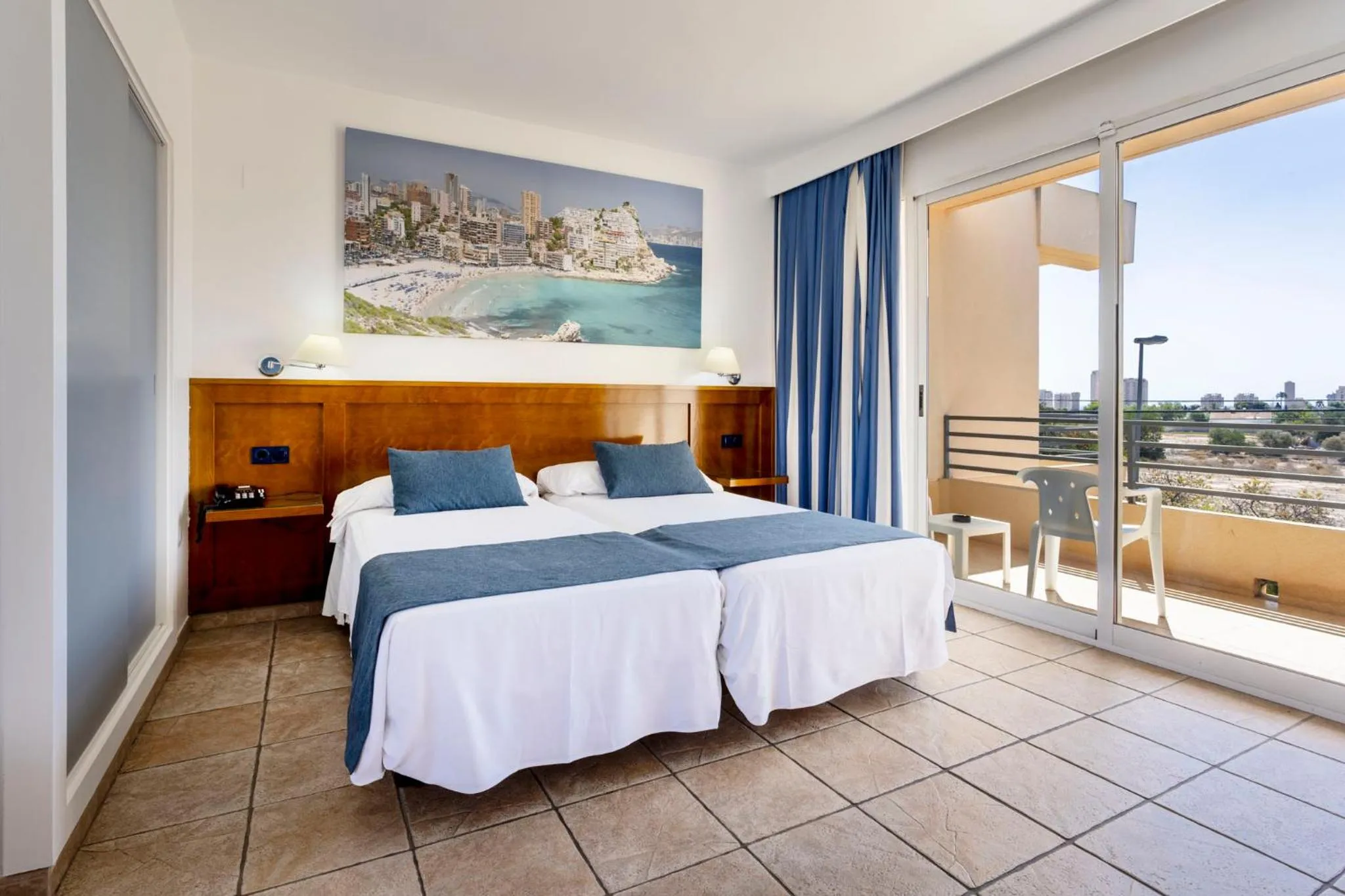 Bed in Hospedium Hotel Abril