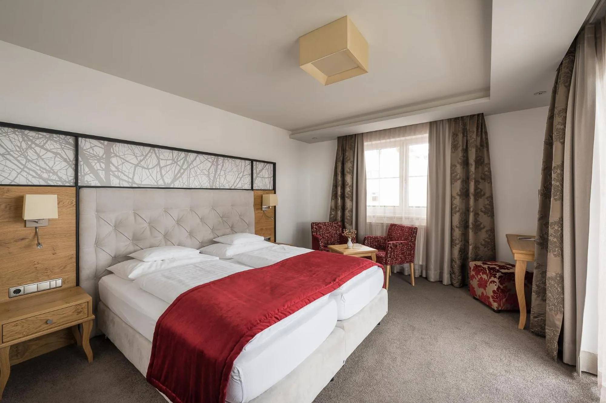 Bed in Hotel Seespitz