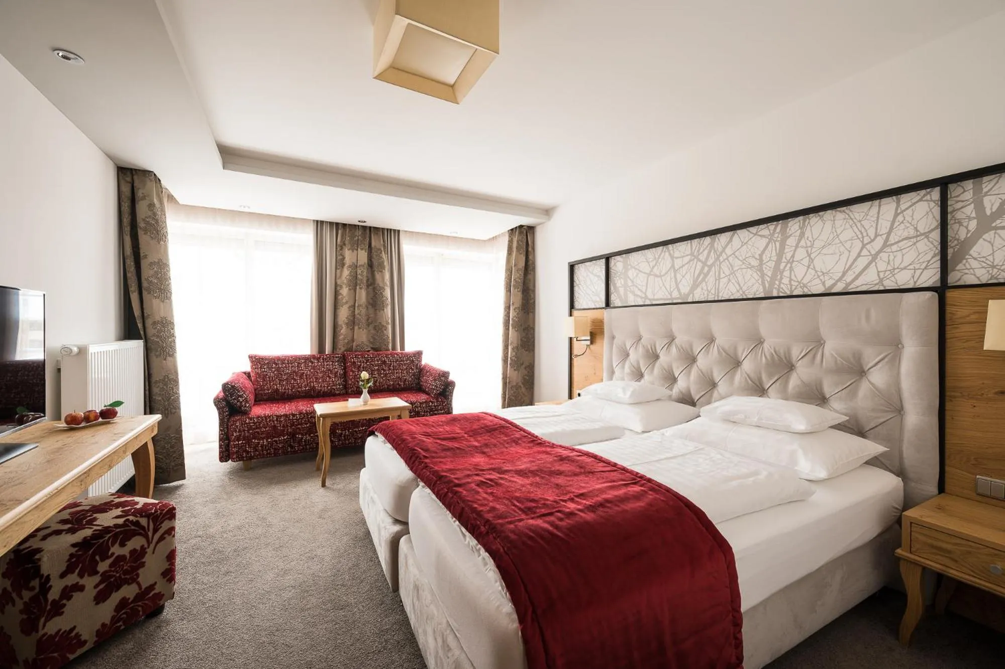 Bed in Hotel Seespitz