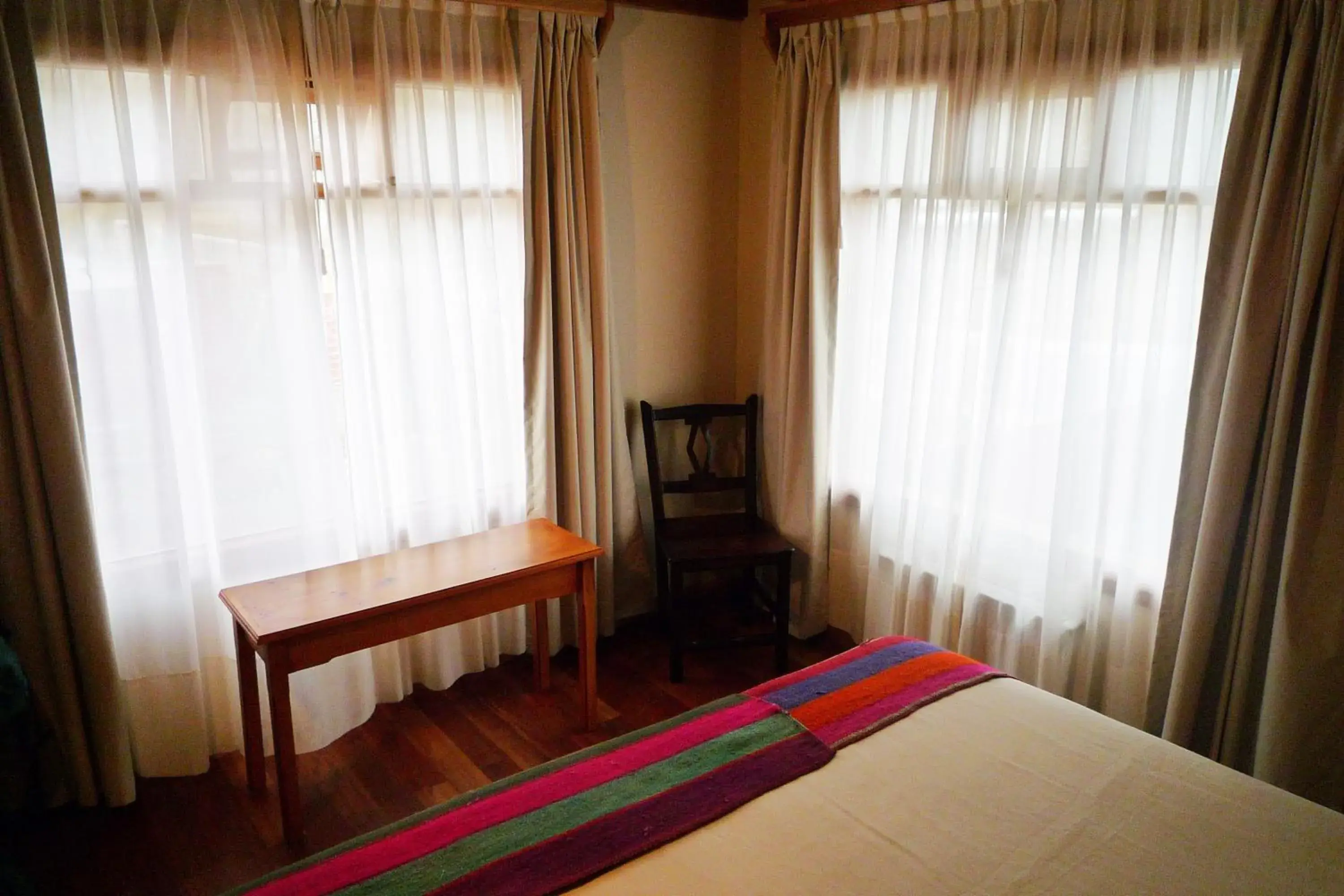 Bed in Hosteria Senderos Bed in Hosteria Senderos