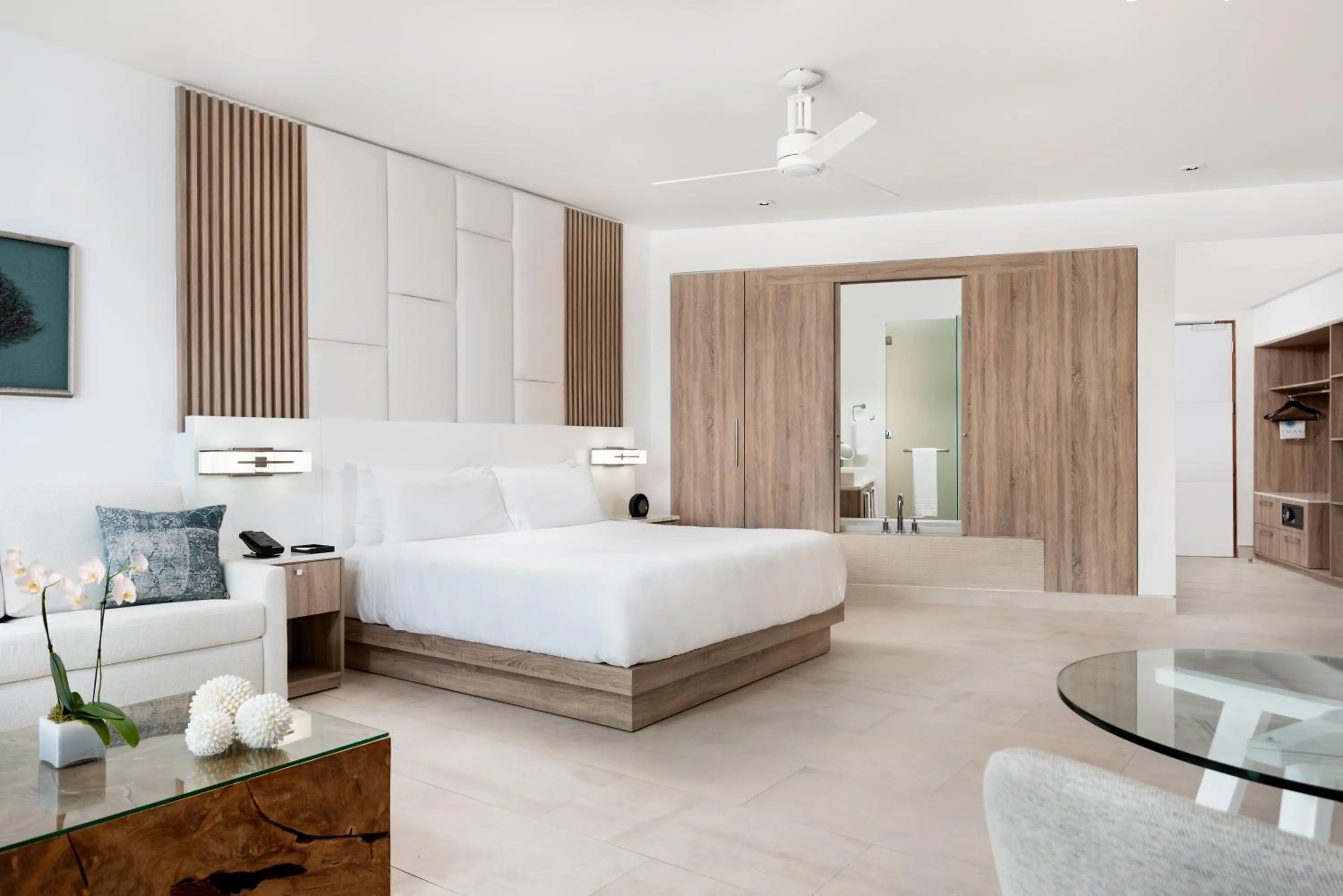 Bed in Wymara Resort & Villas