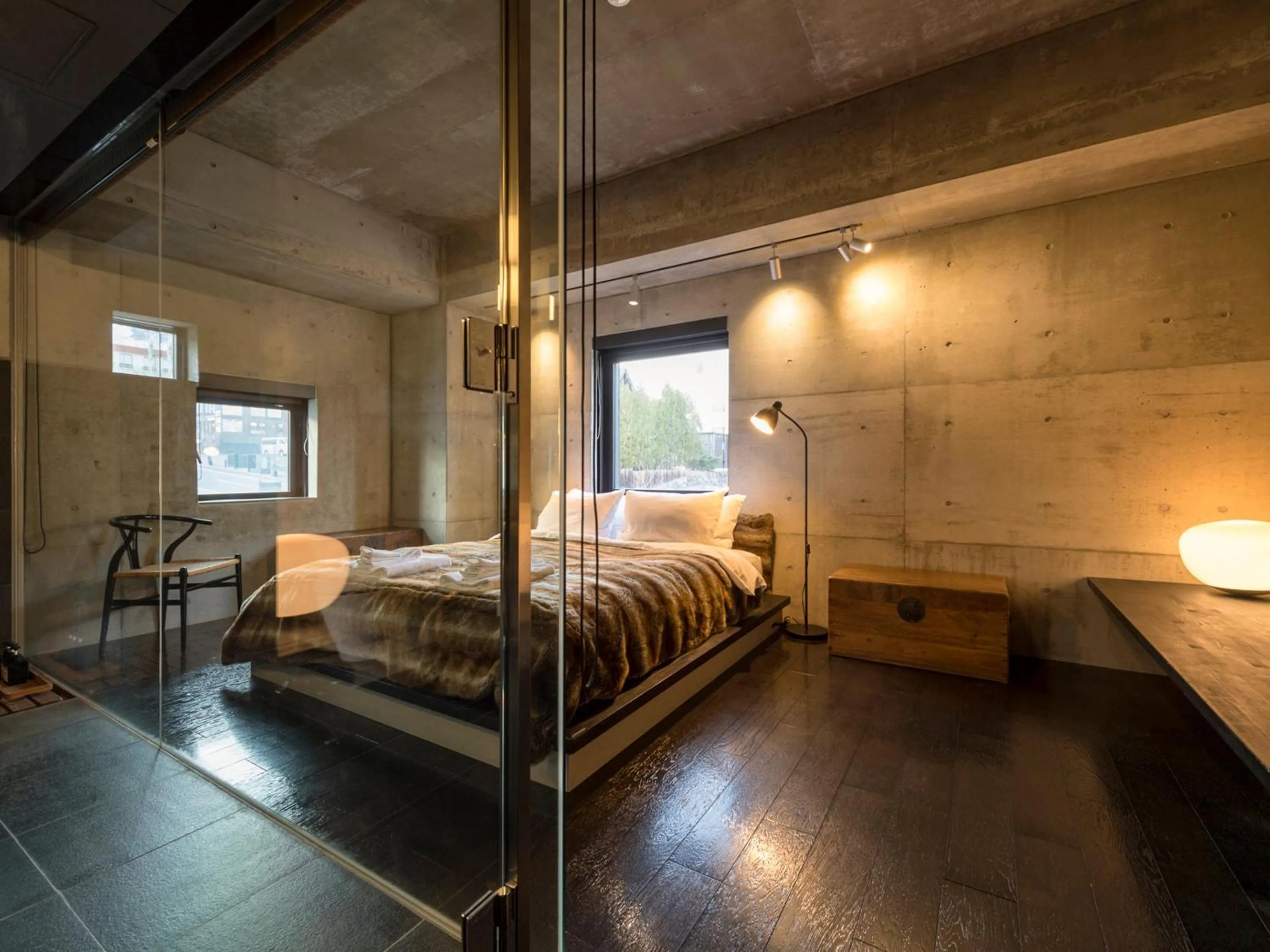 Bedroom, Bed in Suiboku