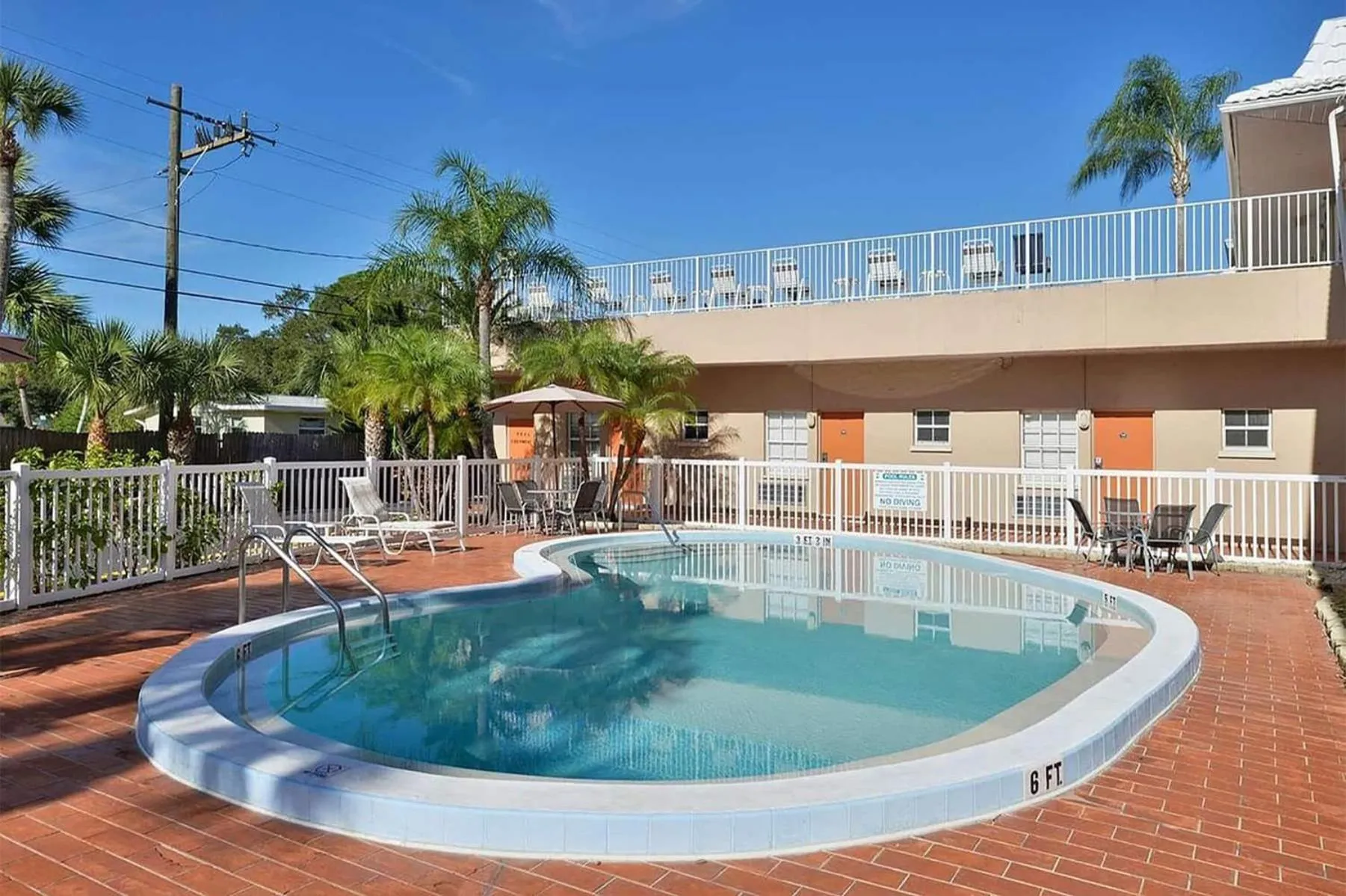 Pool view in Travelodge by Wyndham Venice
