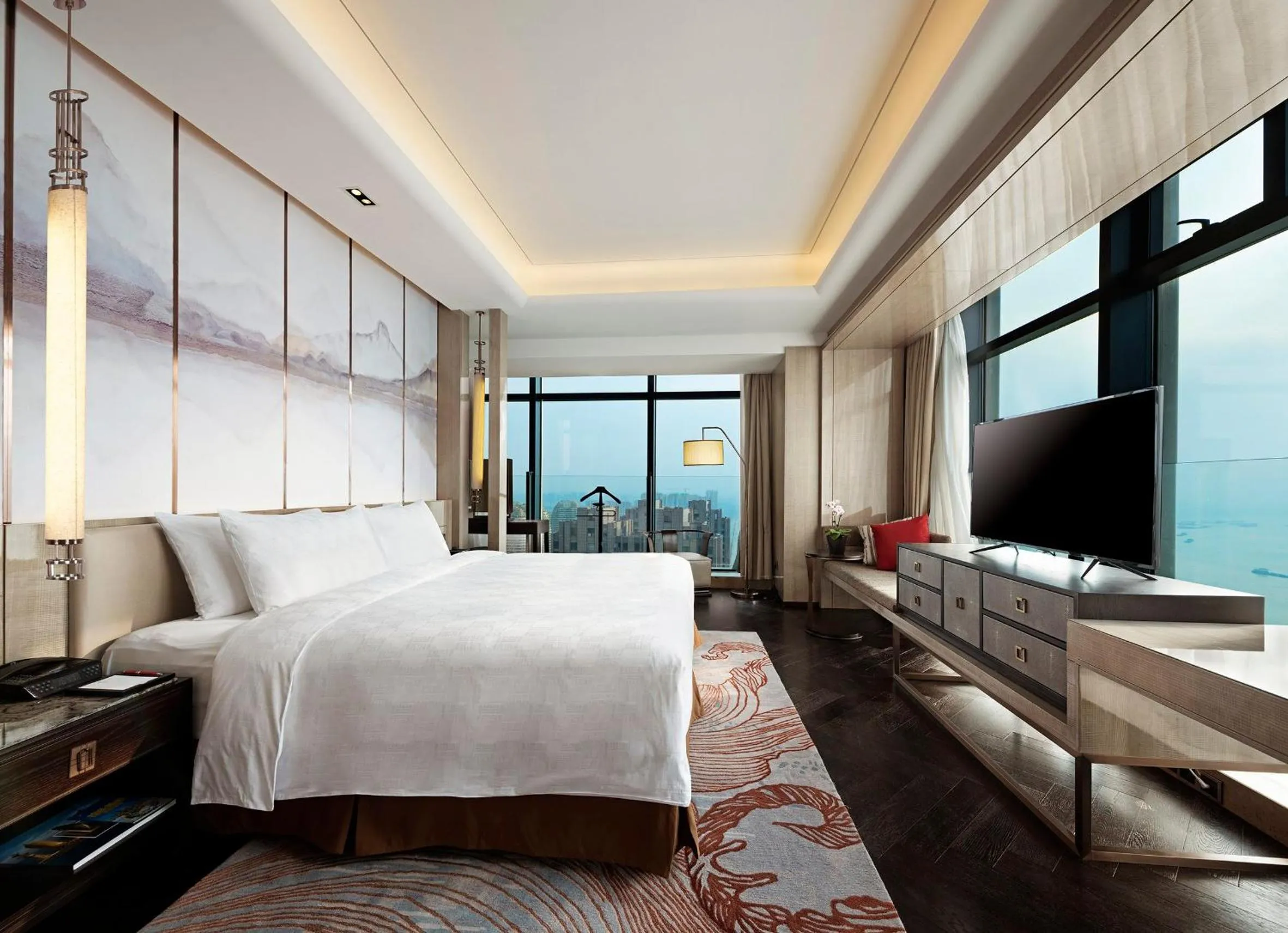 Photo of the whole room, Bed in HUALUXE Wuhu