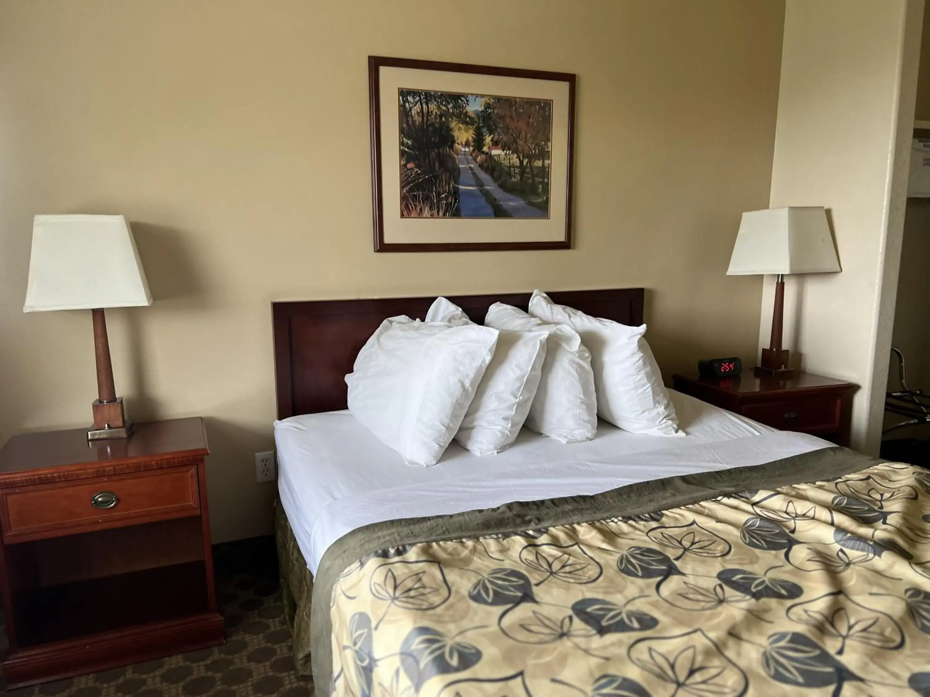 Bed in Travelodge by Wyndham Drumheller AB Bed in Travelodge by Wyndham Drumheller AB