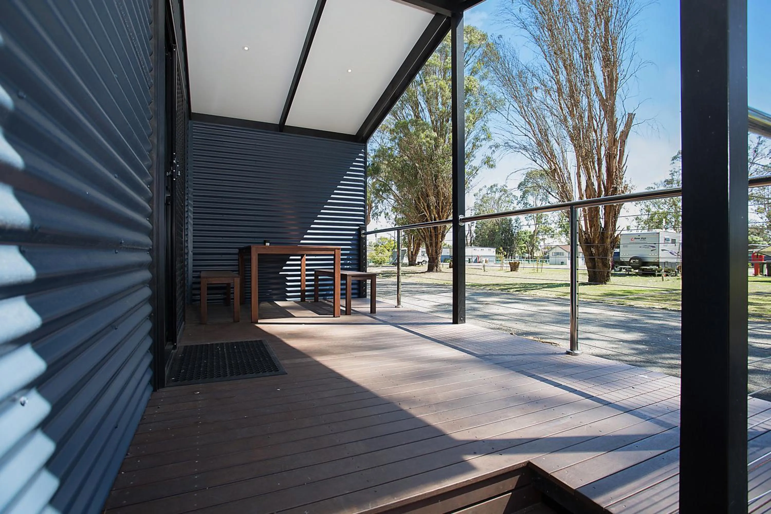 Patio in Portland Tourist Park