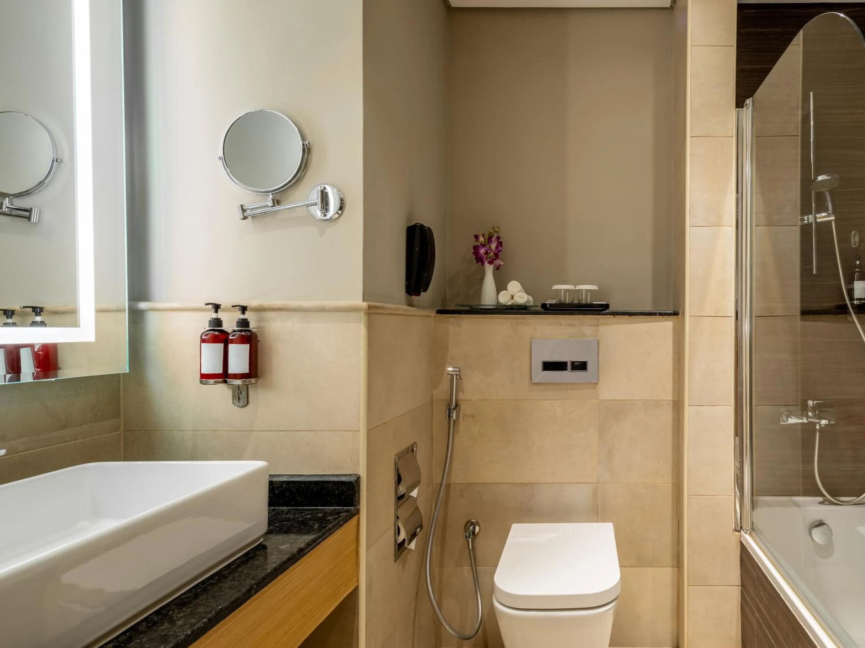 Toilet in Flora Inn Hotel Dubai Airport