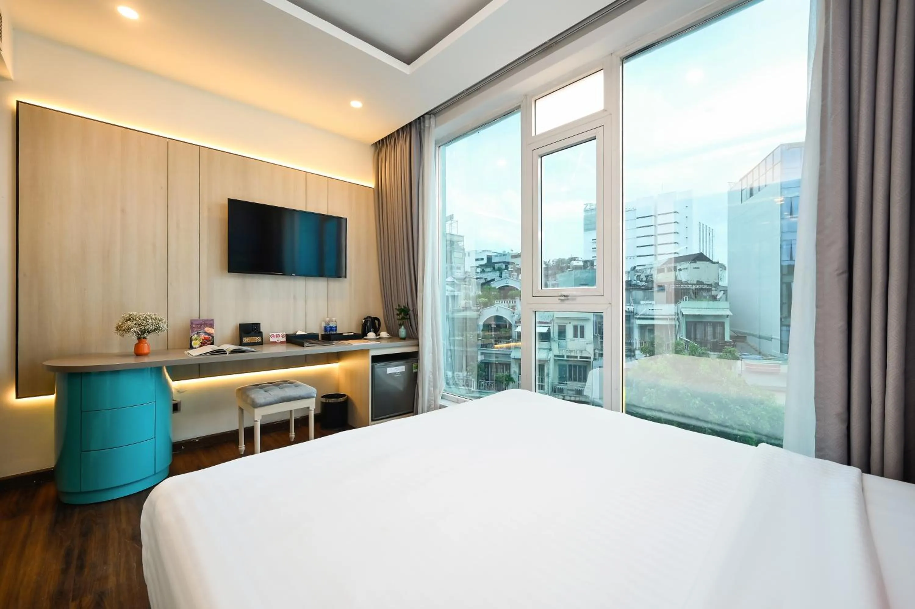 View (from property/room), Bed in Cicilia Saigon Center