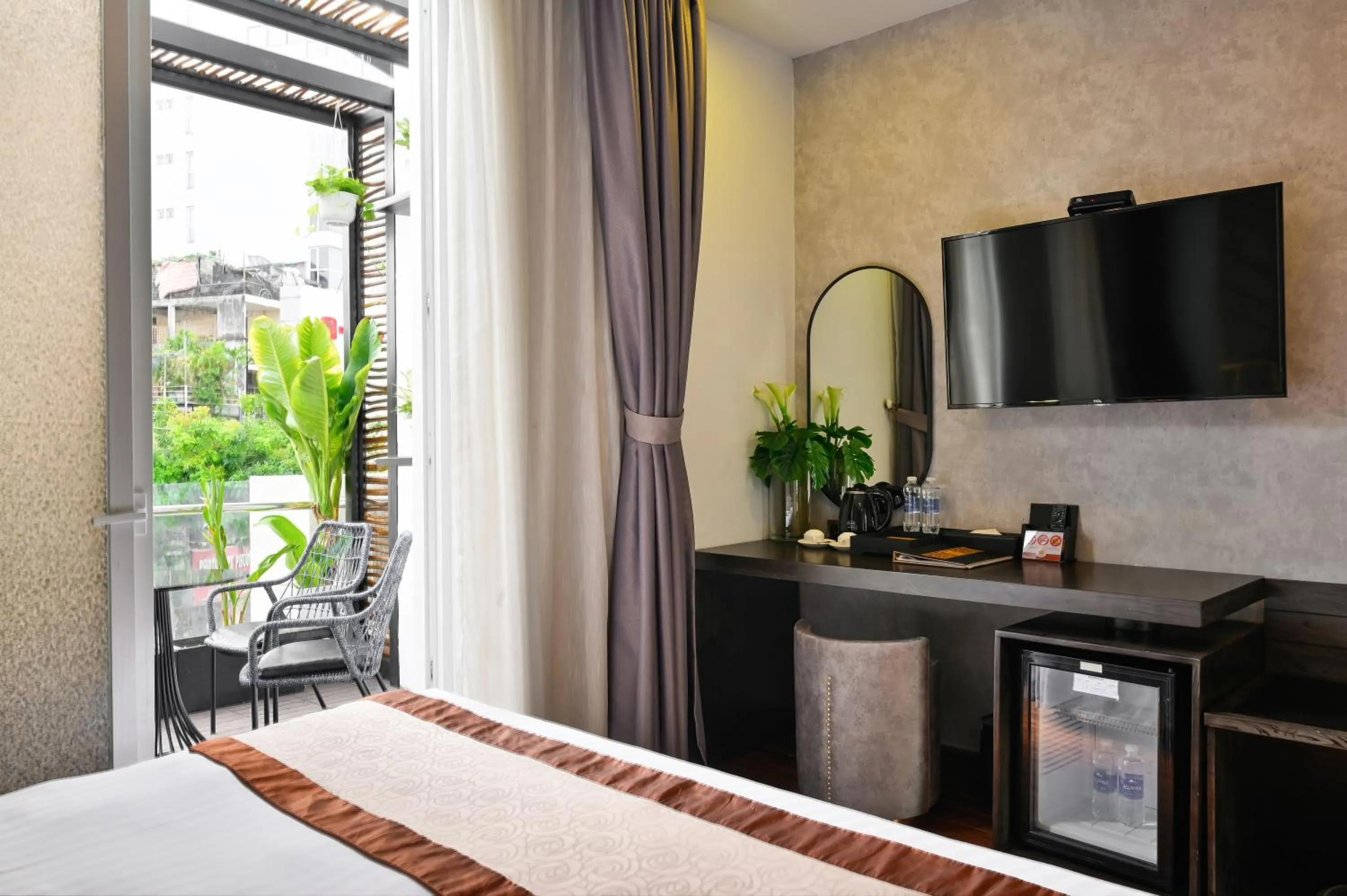 View (from property/room), Bed in Cicilia Saigon Center