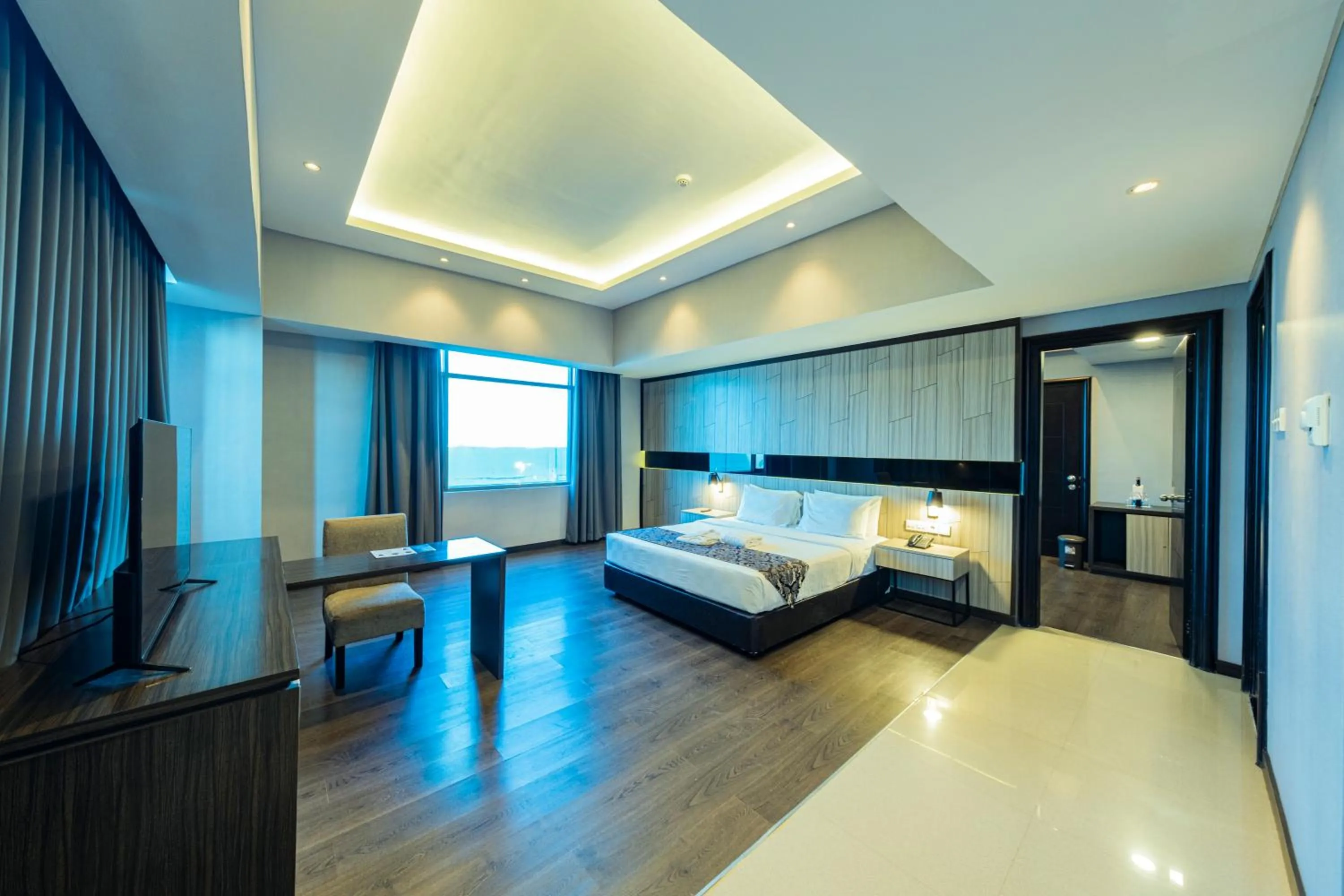 Bedroom, Bed in Grand Jatra Hotel Pekanbaru