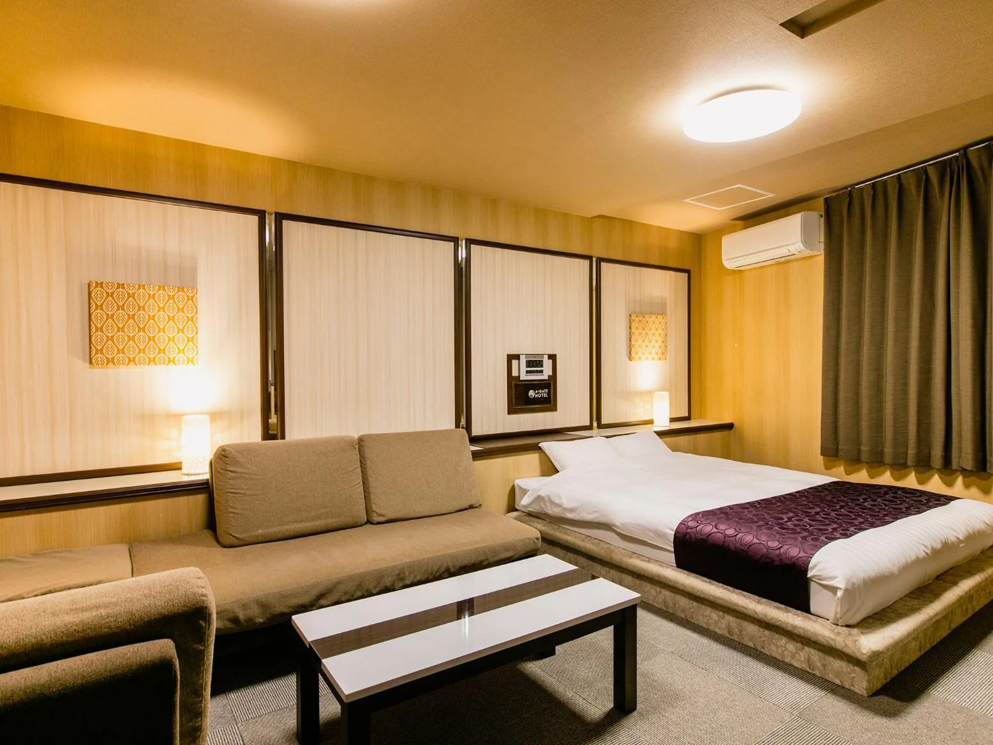 Bed in A-GATE HOTEL 旭川 -Asahikawa-