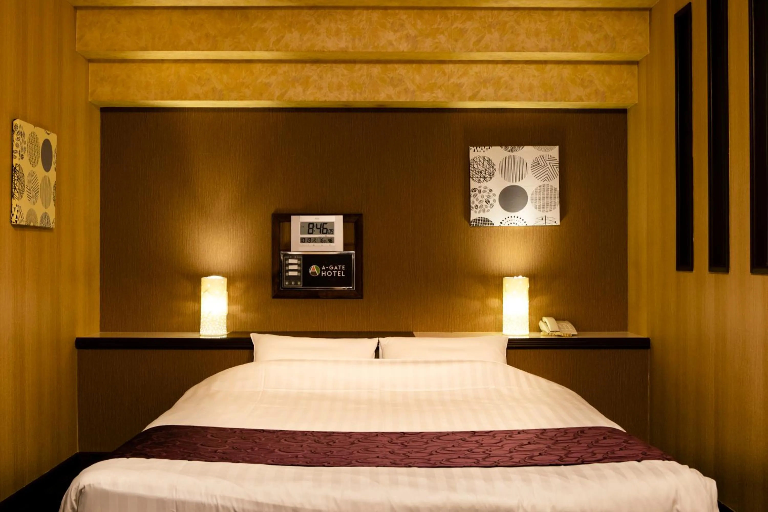 Bed in A-GATE HOTEL 旭川 -Asahikawa-