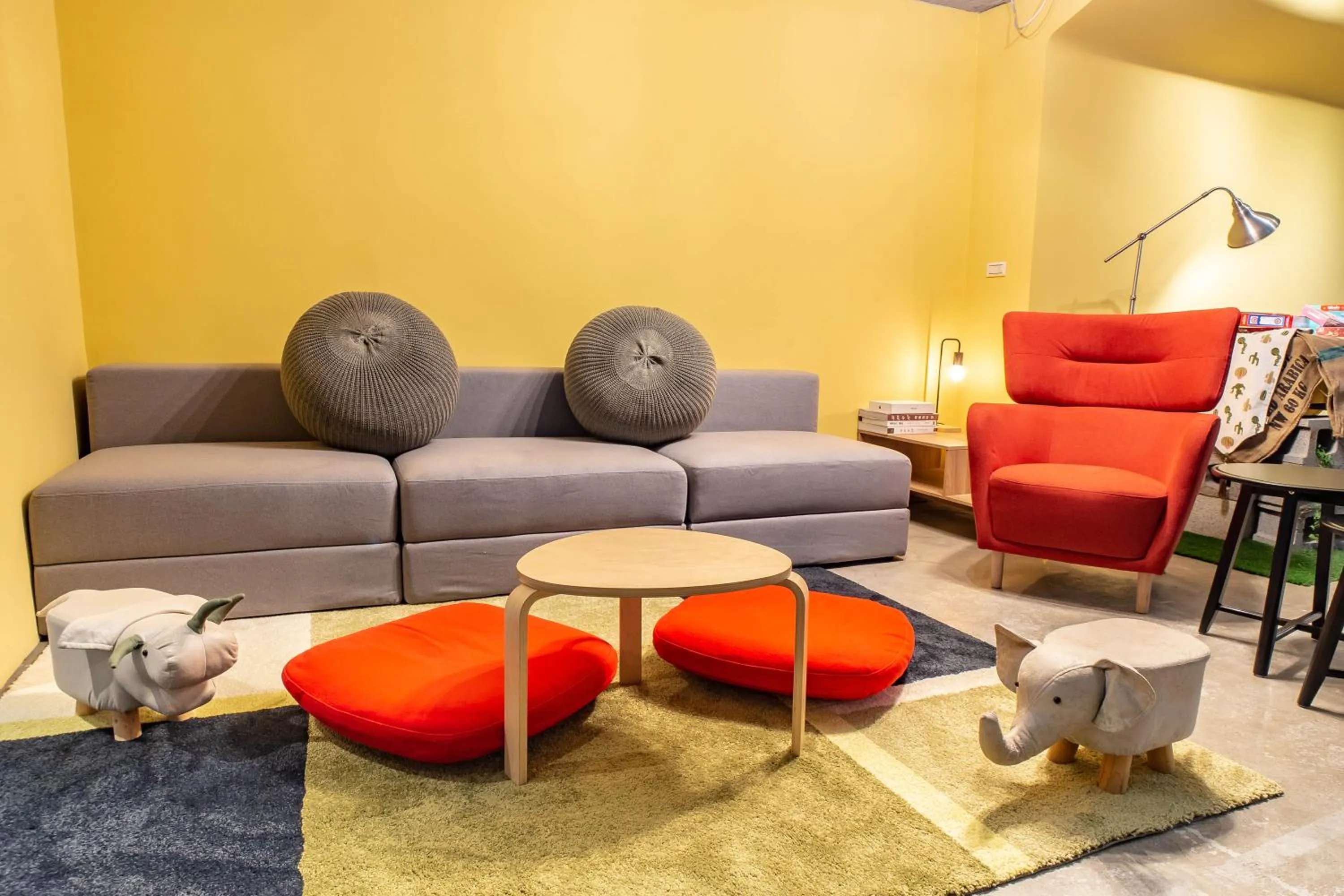 Living room in Hotel Papa Whale-Kaohsiung Formosa Boulevard