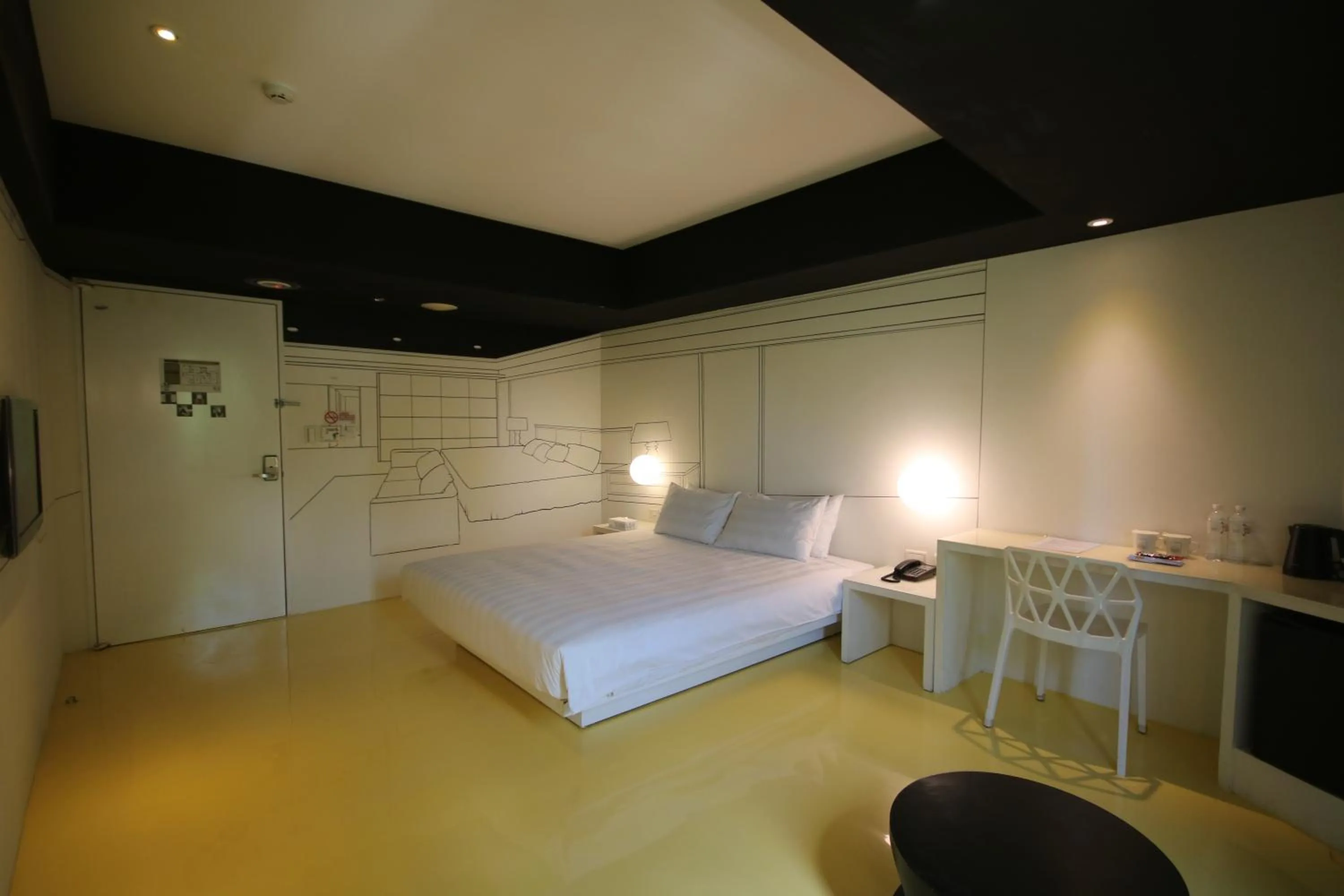 Bed in Hotel Papa Whale-Kaohsiung Formosa Boulevard