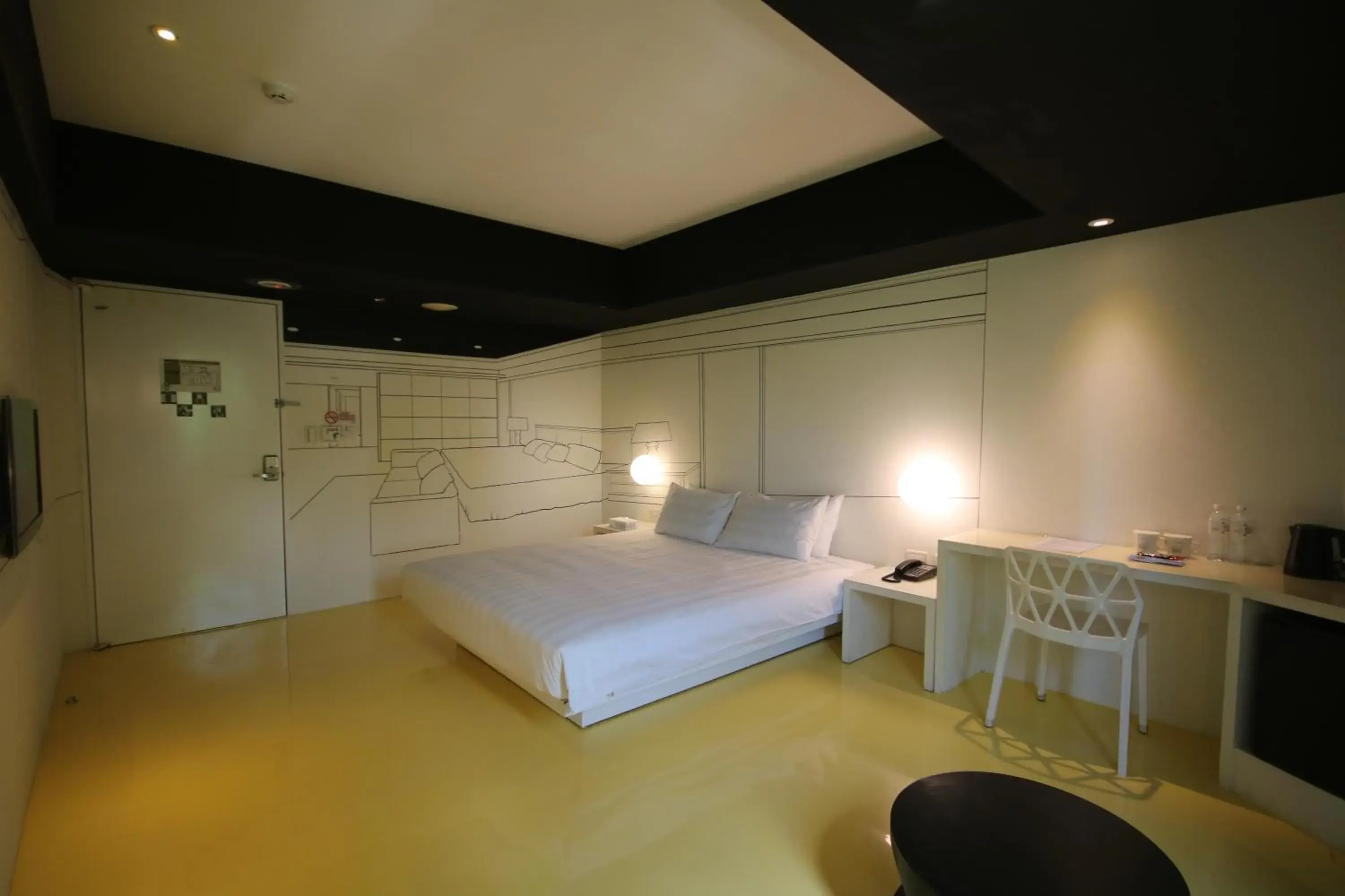 Bed in Hotel Papa Whale-Kaohsiung Formosa Boulevard Bed in Hotel Papa Whale-Kaohsiung Formosa Boulevard