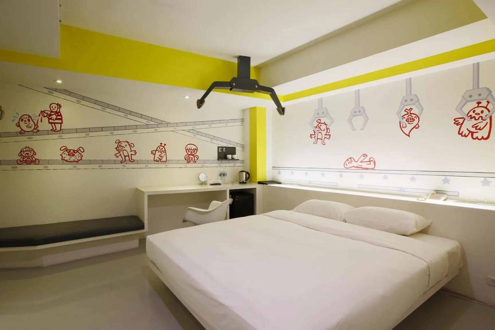 Photo of the whole room, Bed in Hotel Papa Whale-Kaohsiung Formosa Boulevard