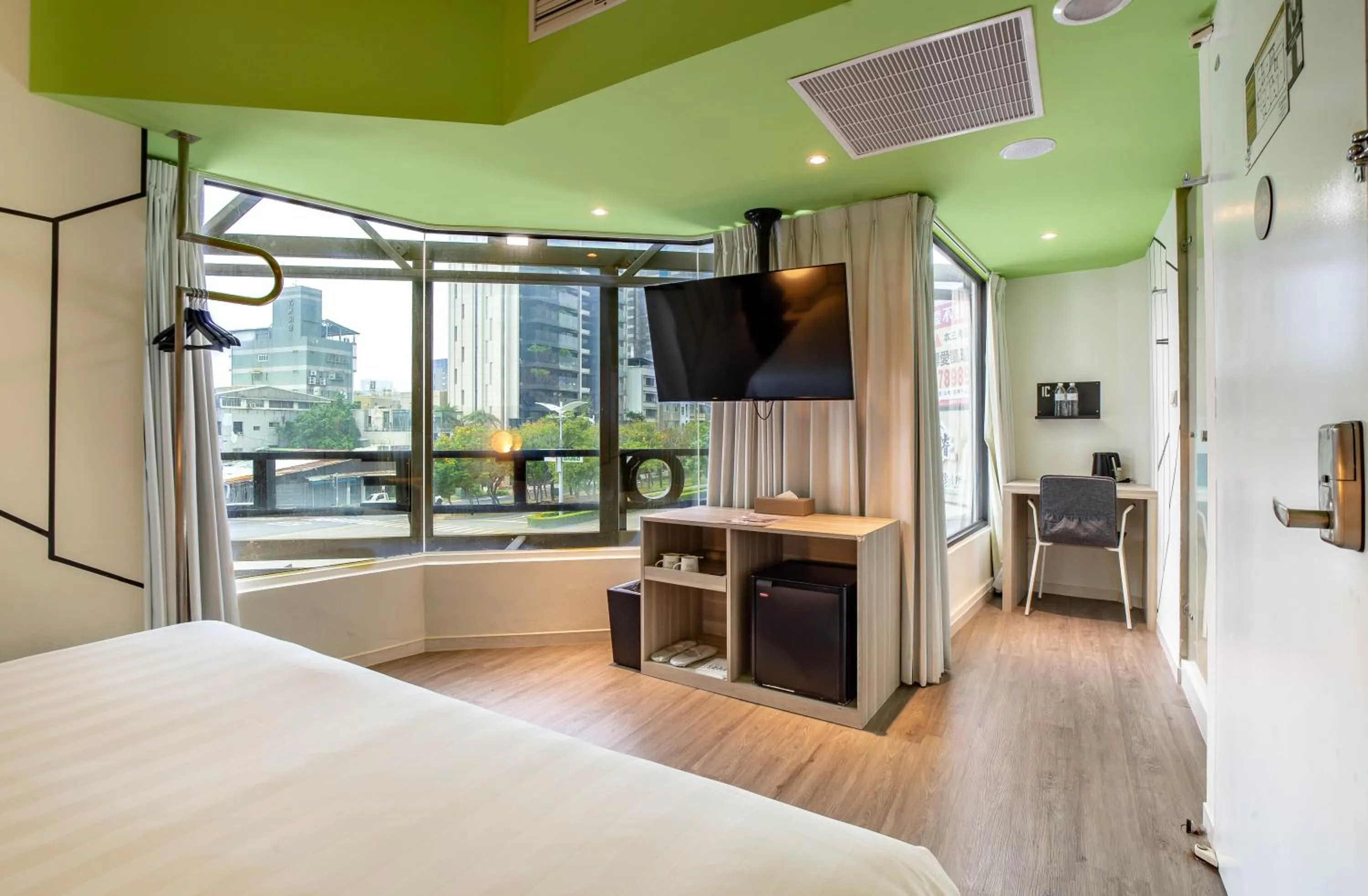 Bed in Hotel Papa Whale-Kaohsiung Formosa Boulevard