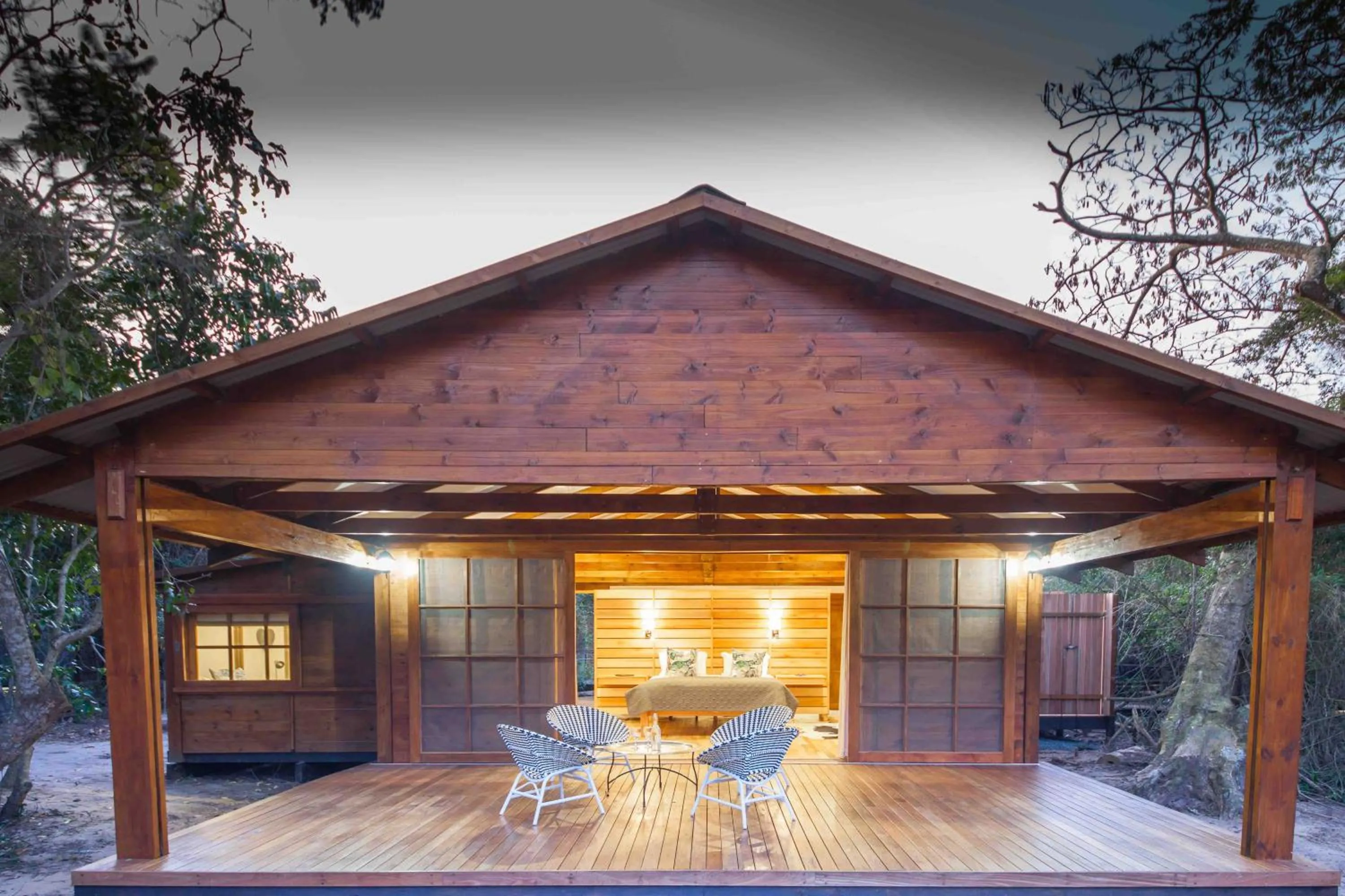 Patio in Makakatana Bay Lodge