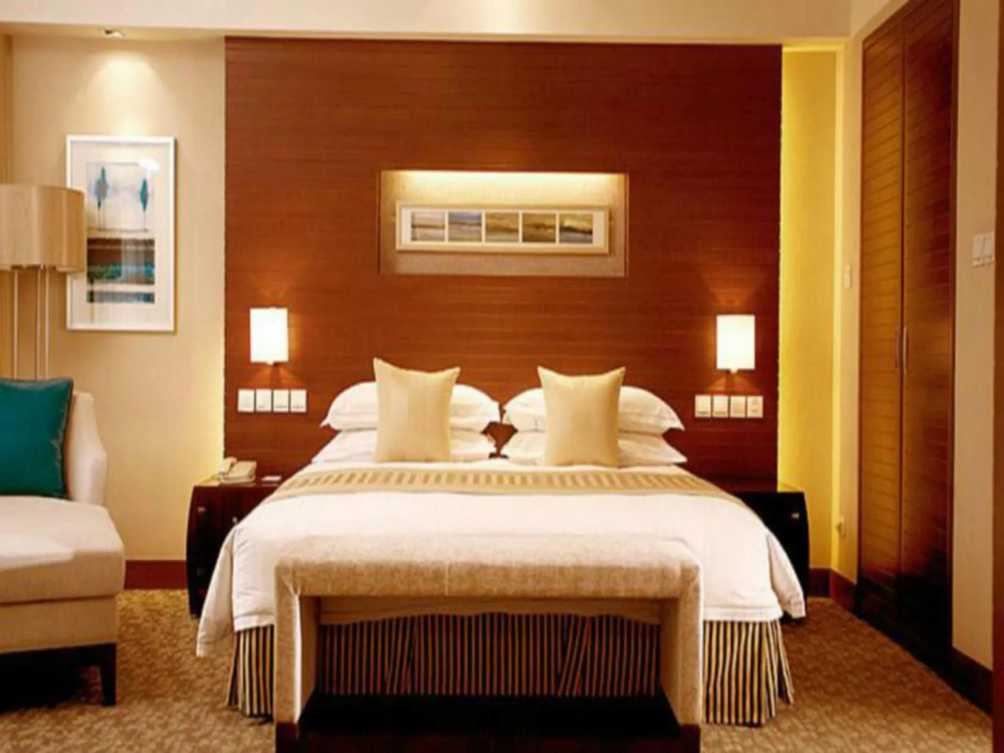 Bedroom, Bed in Ramada Beijing North