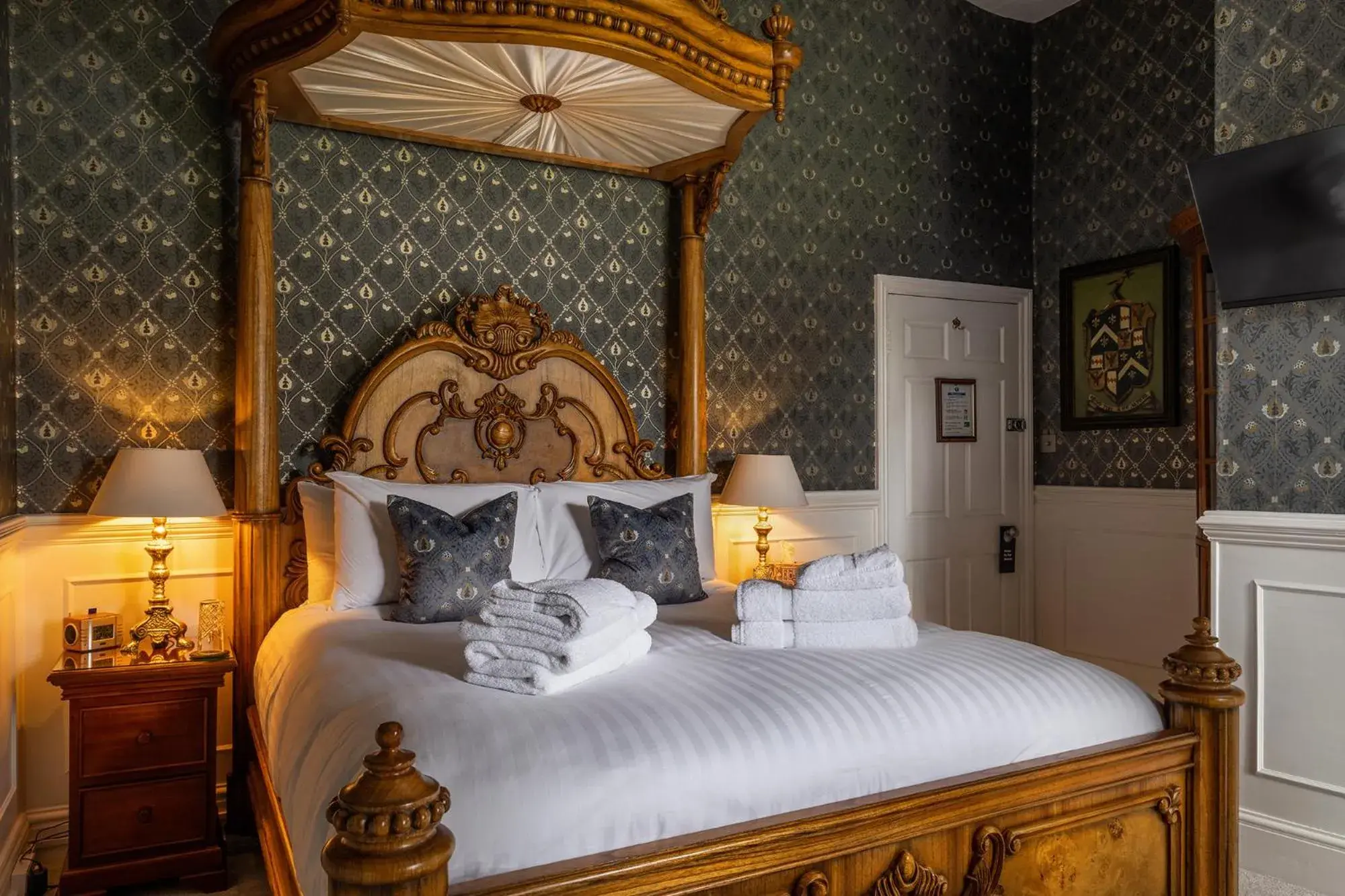 Bedroom, Bed in Plas Dinas Country House Bedroom, Bed in Plas Dinas Country House