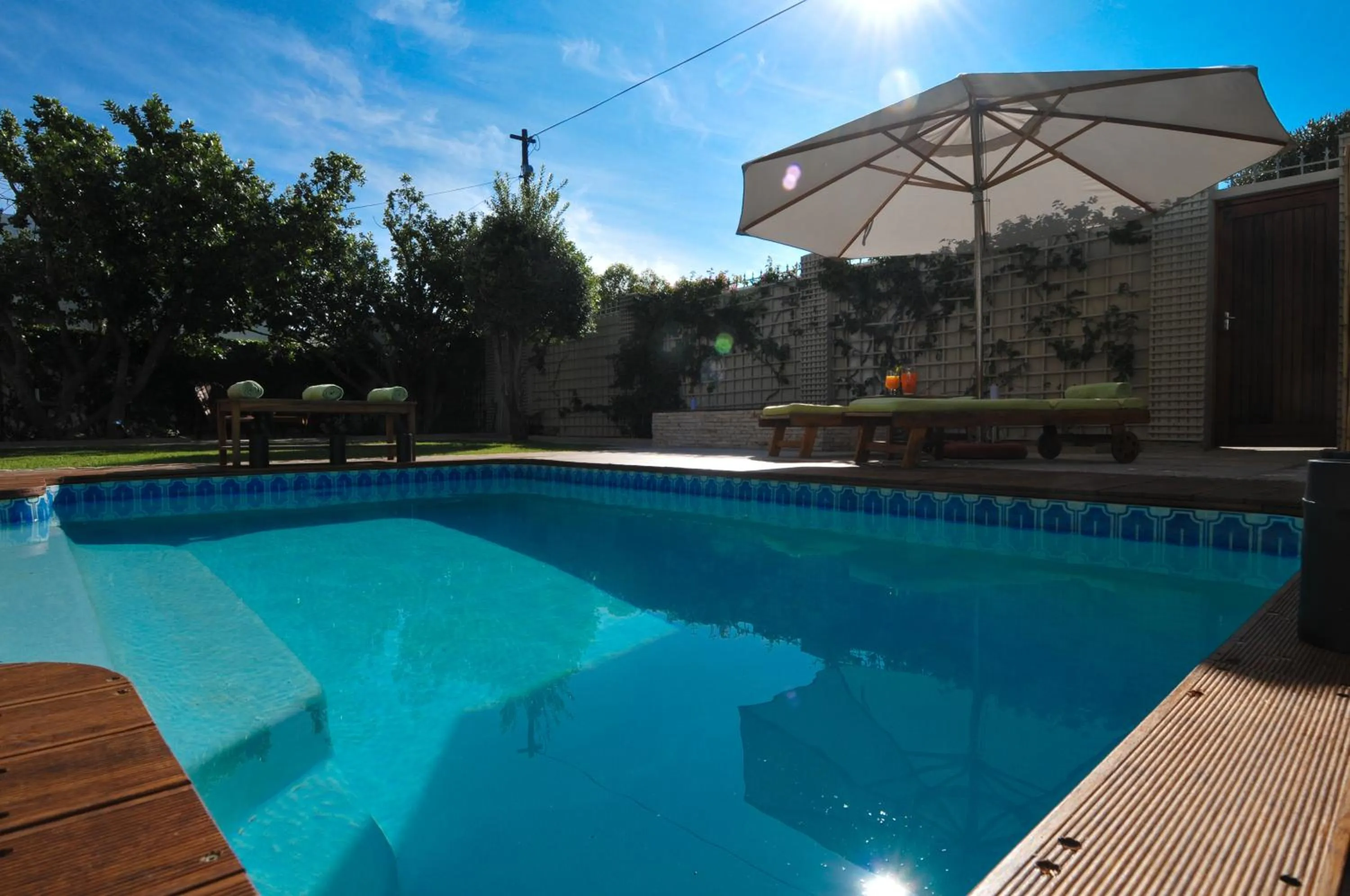 Swimming pool in Bamboo Guest House