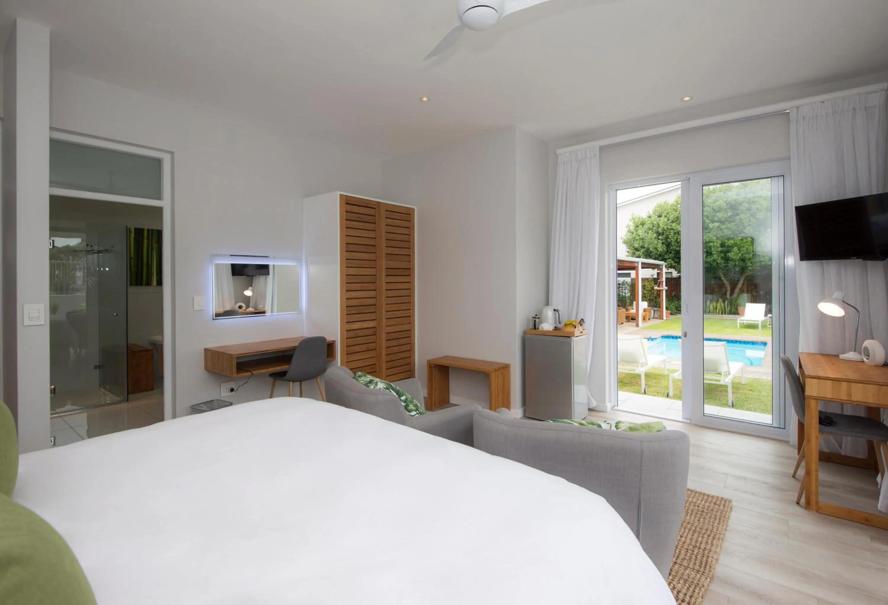 Bed in Bamboo Guest House