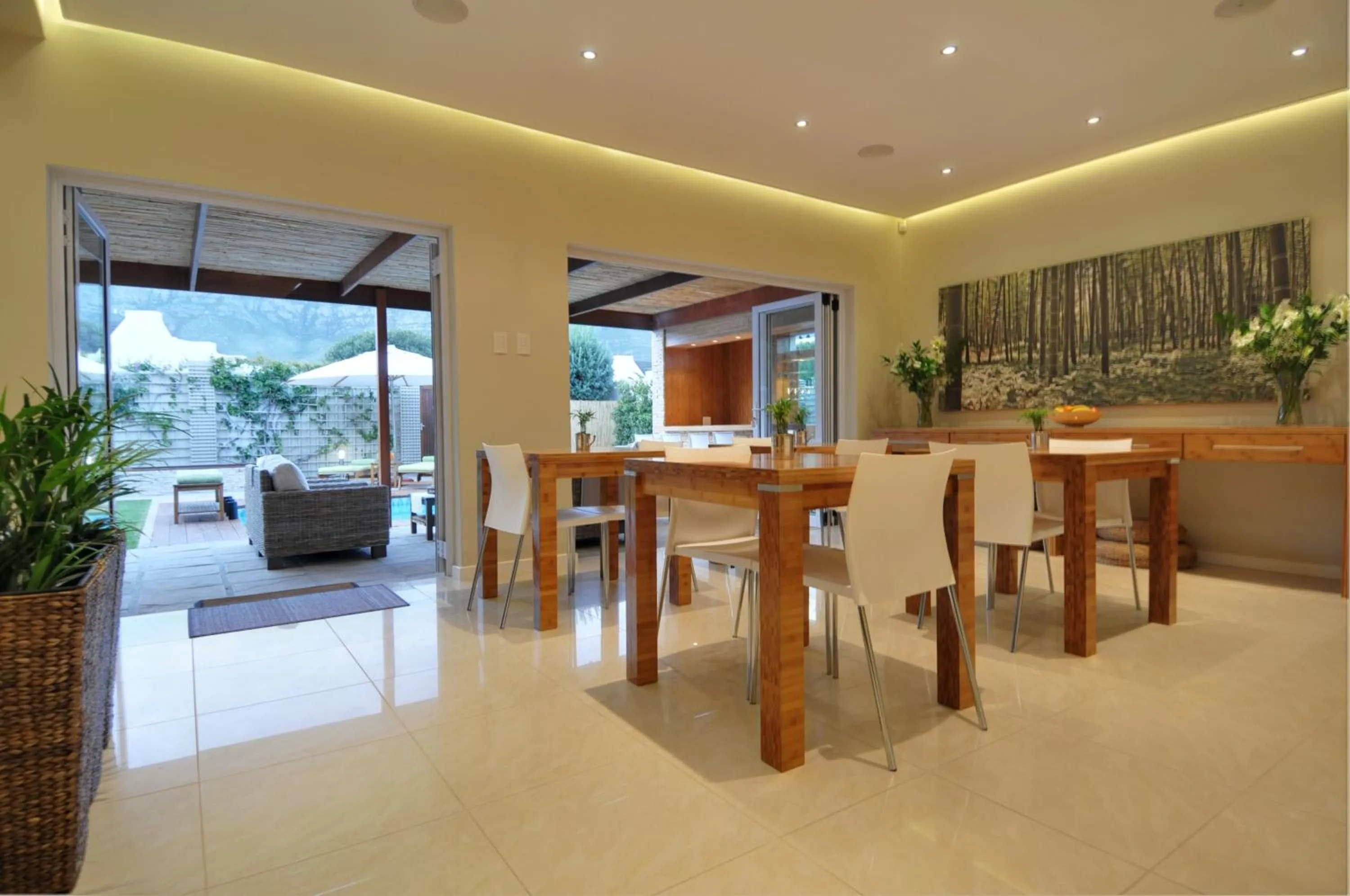 Dining area in Bamboo Guest House