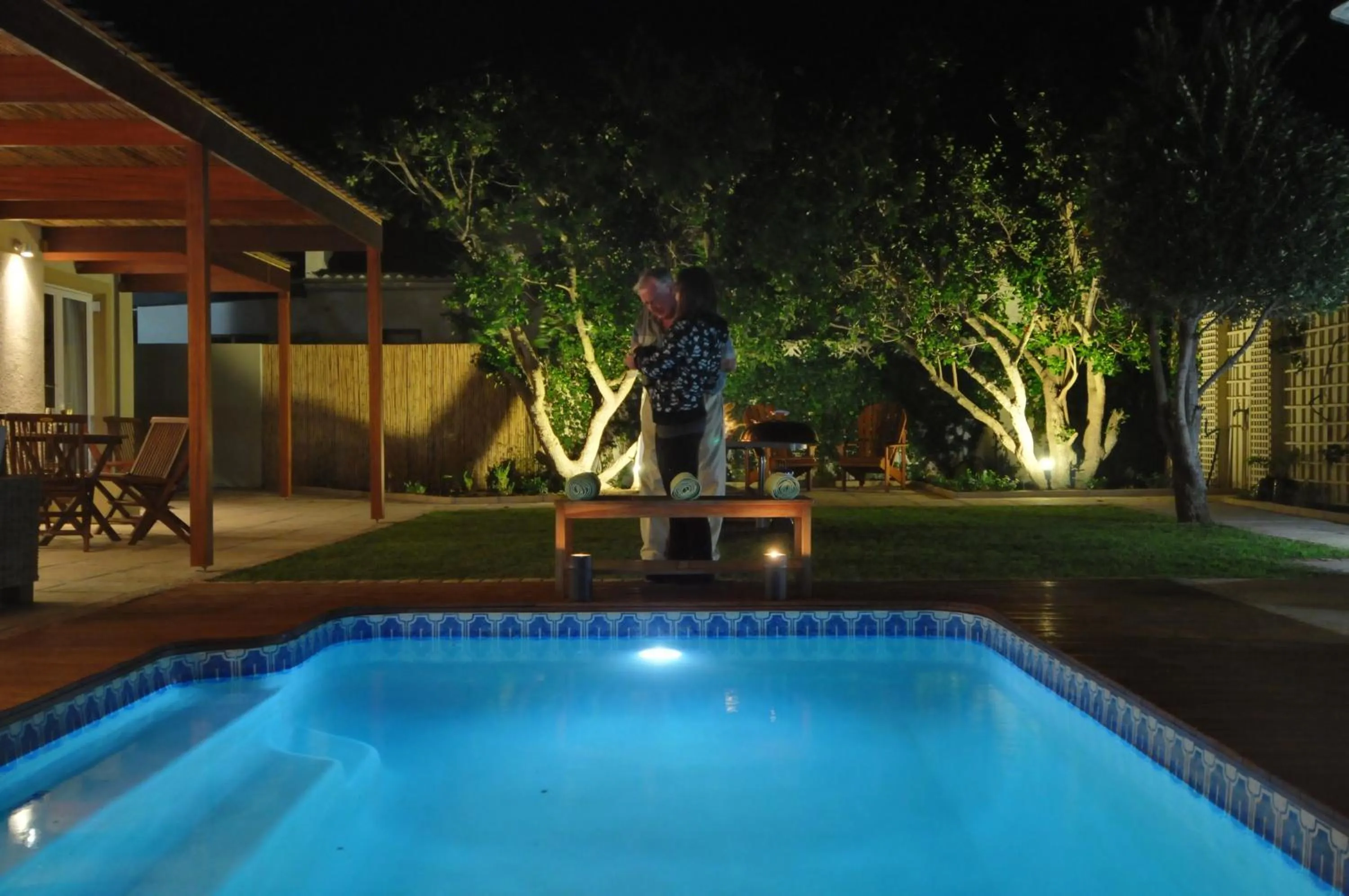 Swimming pool in Bamboo Guest House