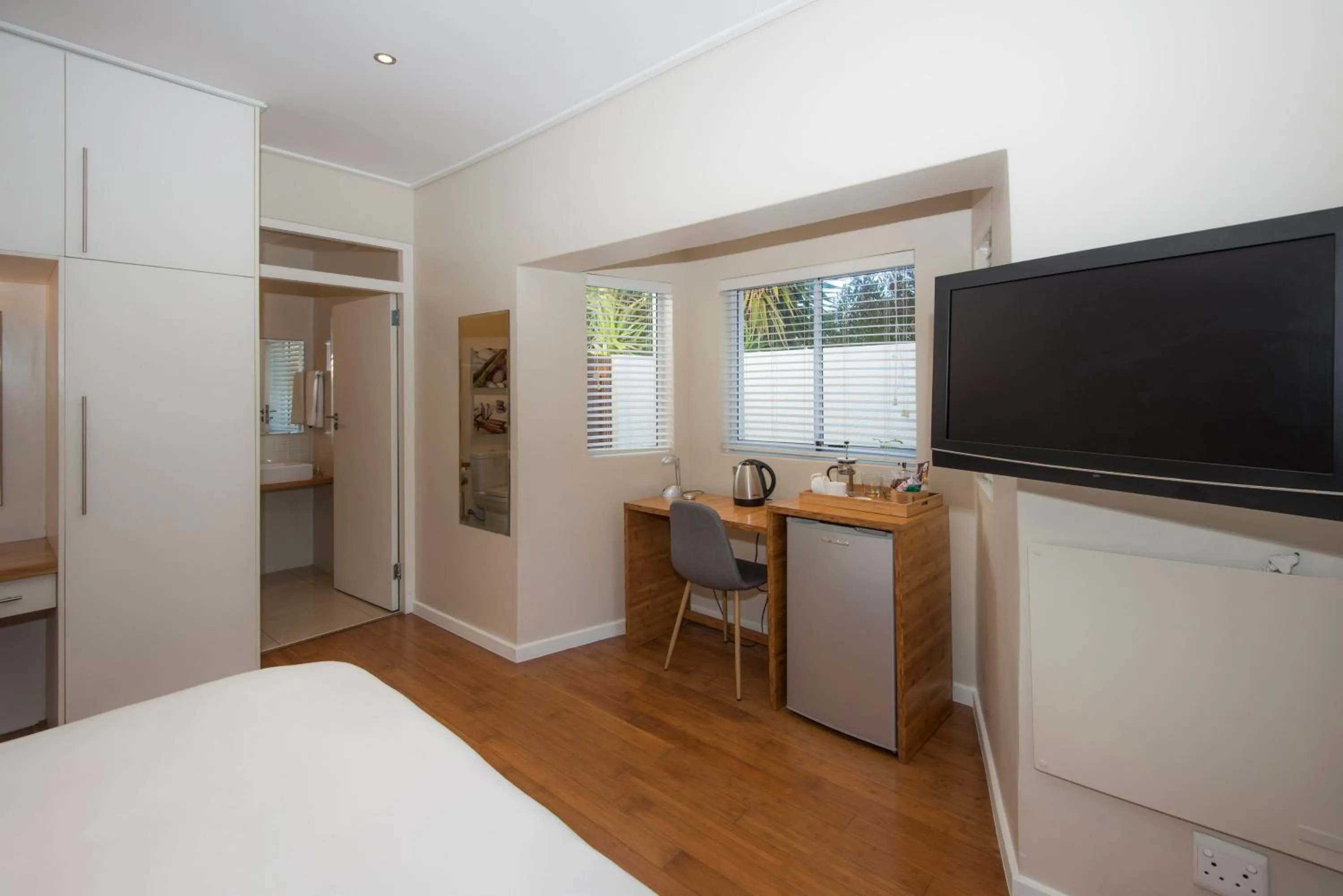 Bed in Bamboo Guest House