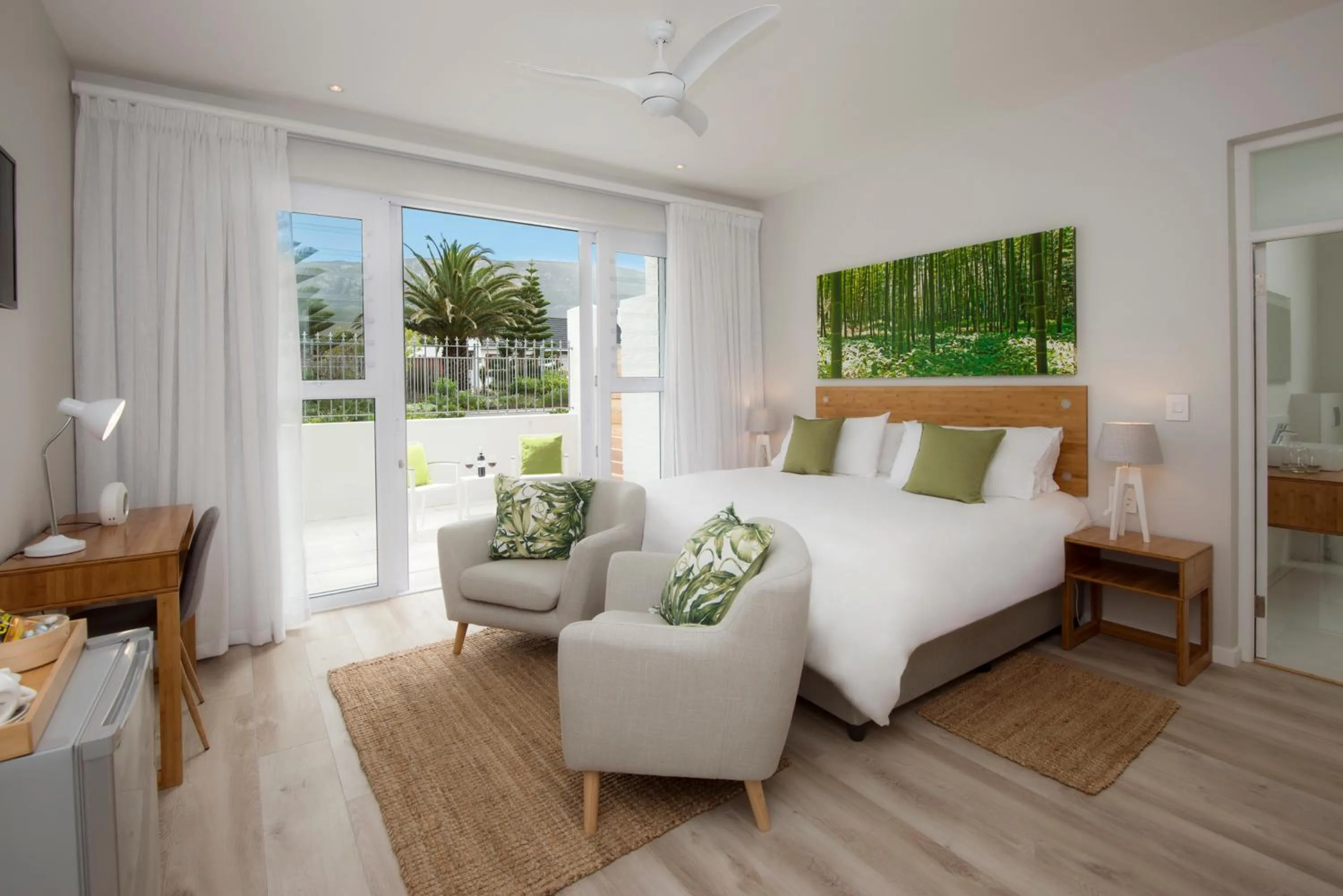 Bed in Bamboo Guest House