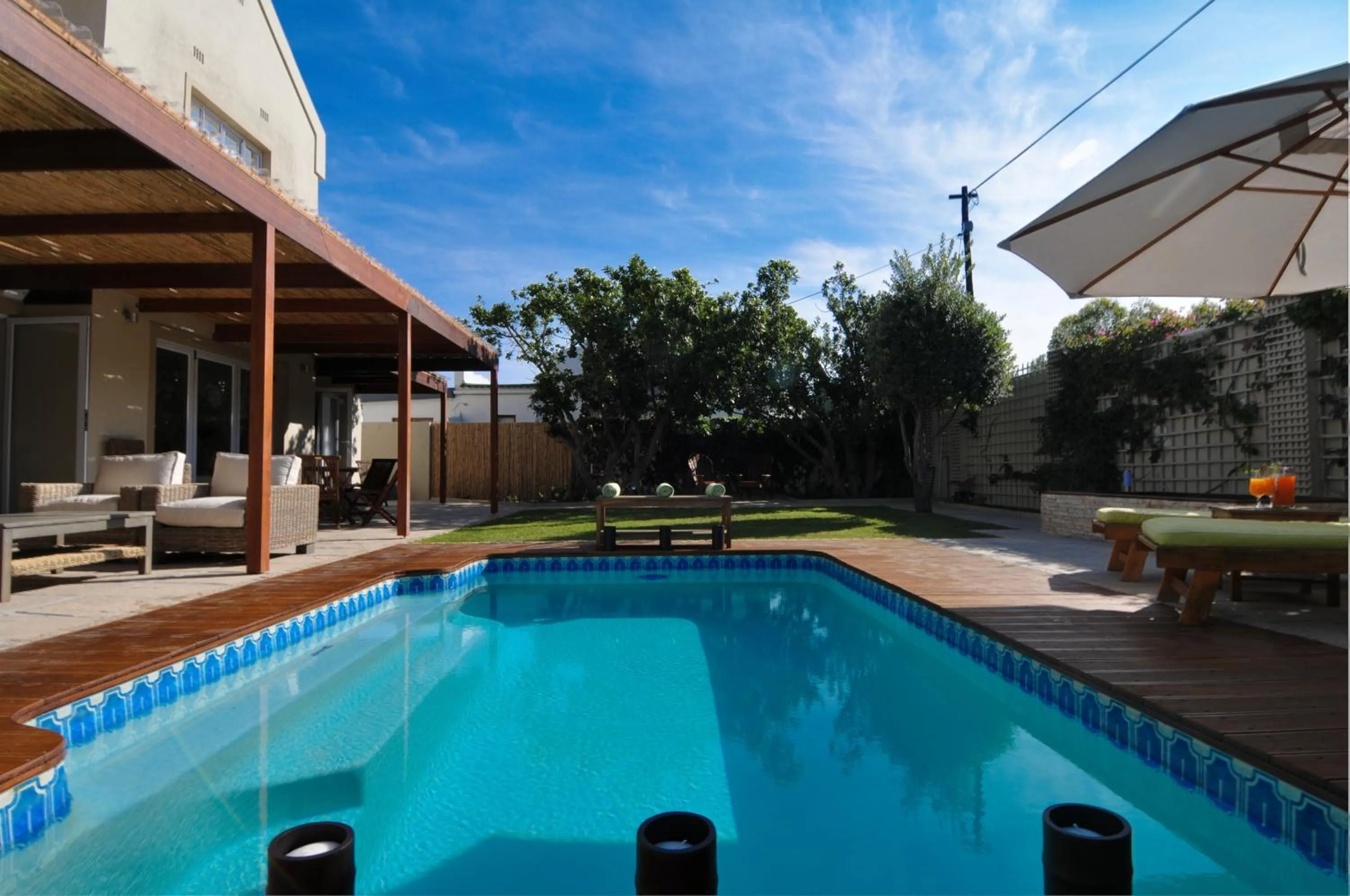 Swimming pool in Bamboo Guest House