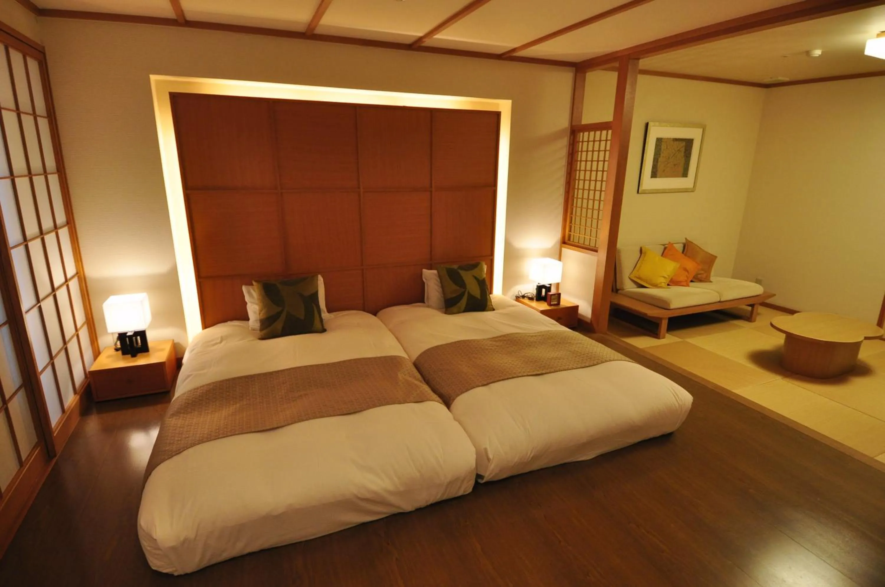 Bed in Dogo Prince Hotel