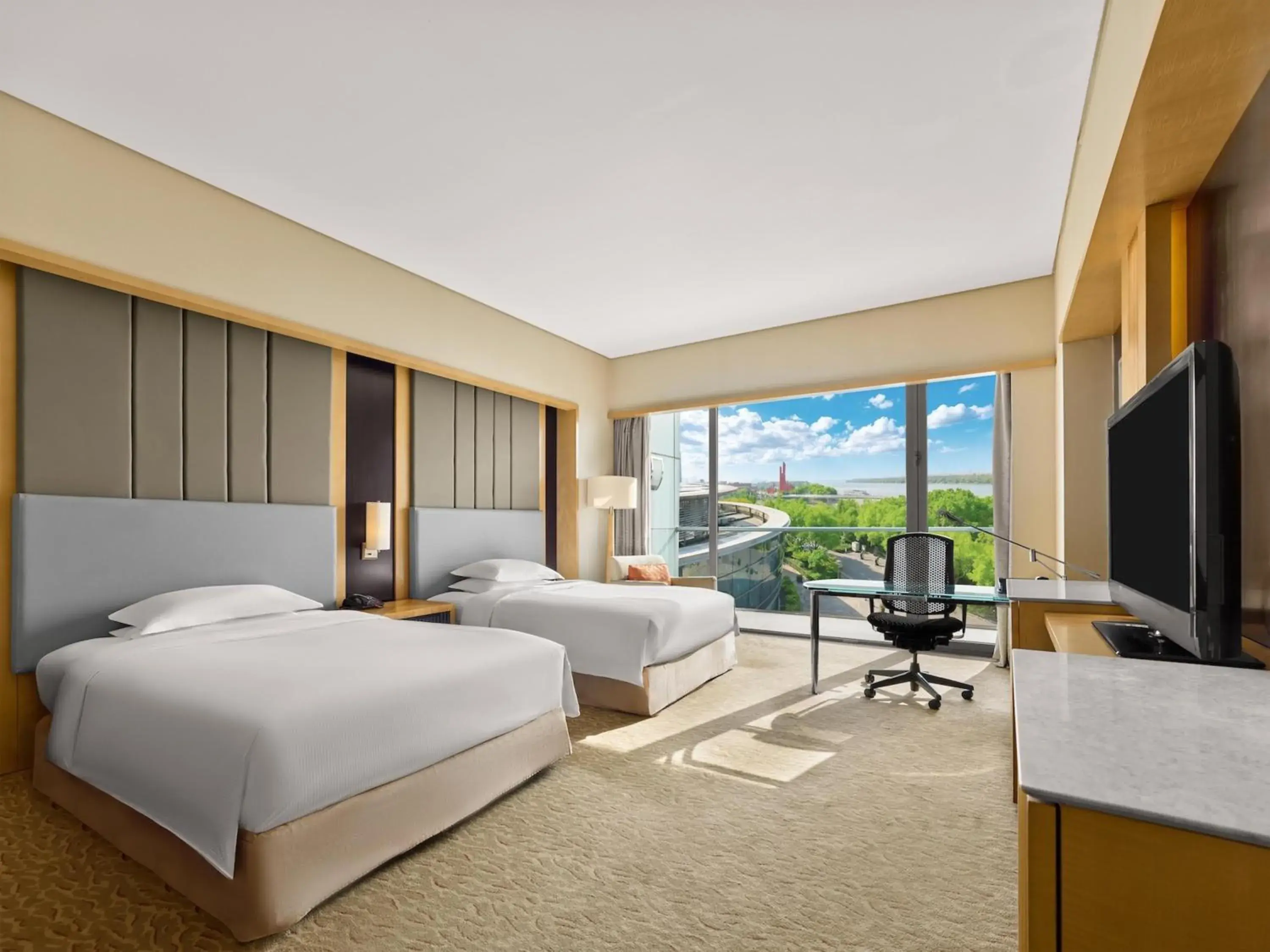 Bed in Hilton Nanjing Riverside Bed in Hilton Nanjing Riverside