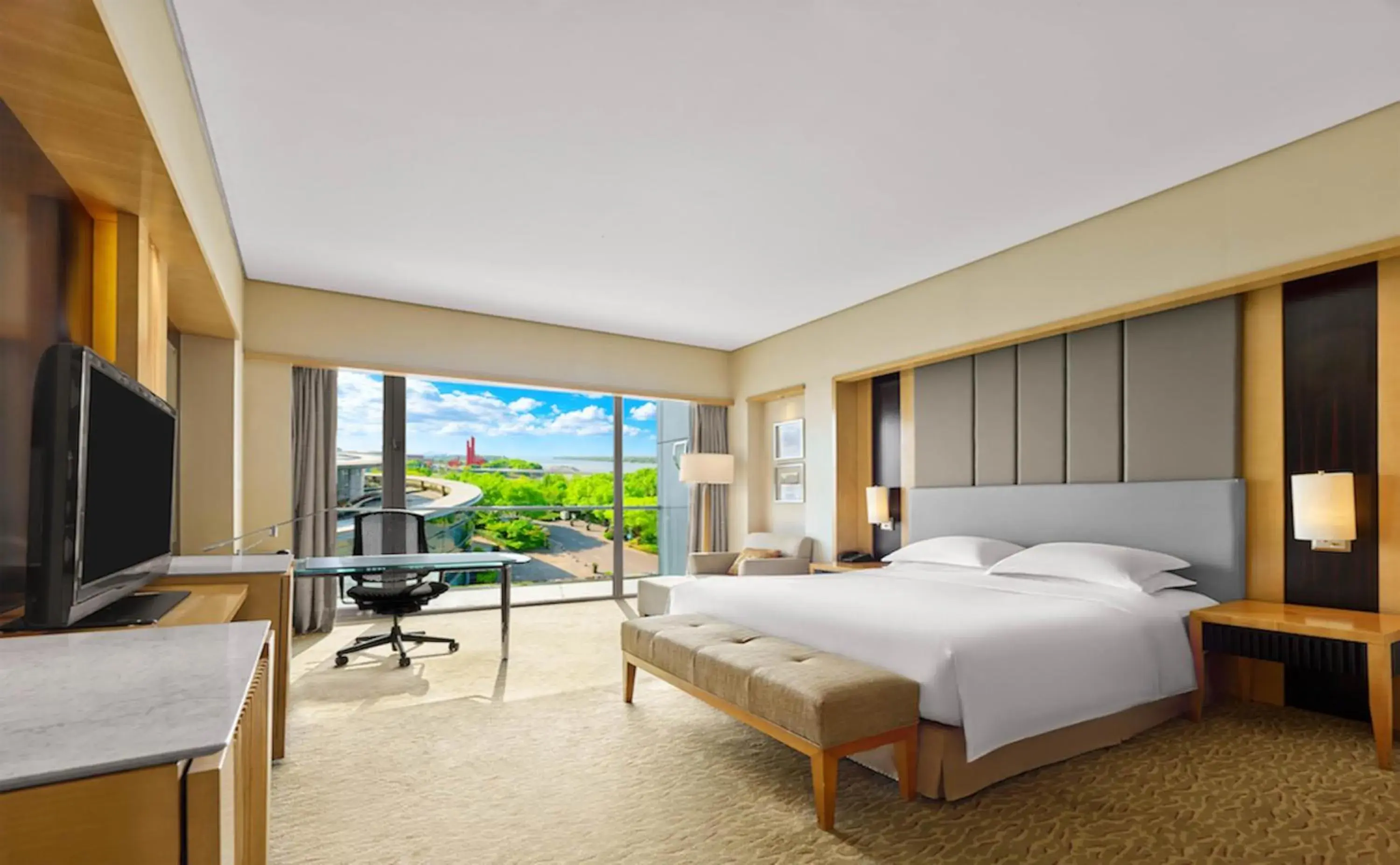 Bed in Hilton Nanjing Riverside Bed in Hilton Nanjing Riverside