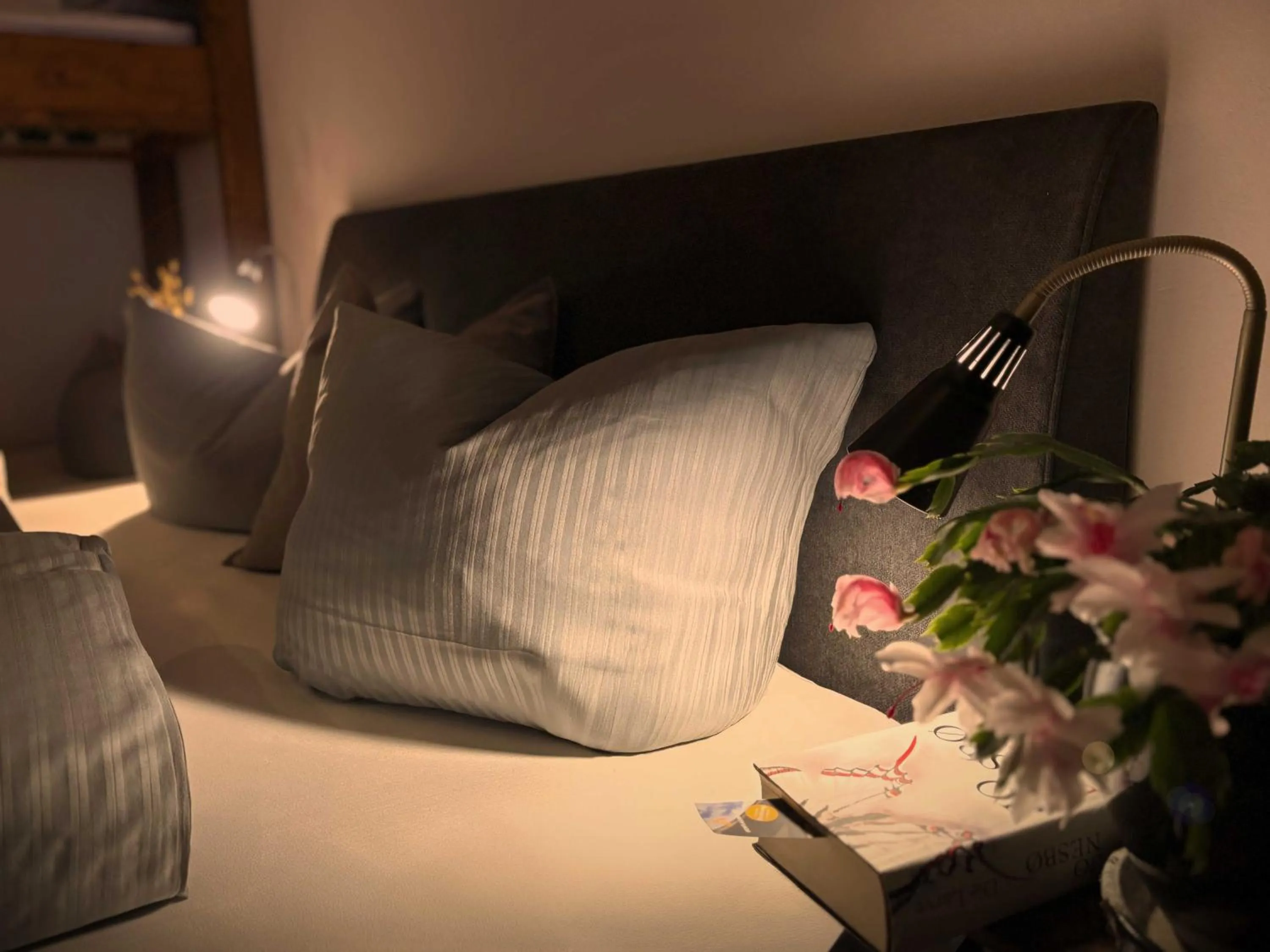 Bed in Pension Almhof Baumgarten