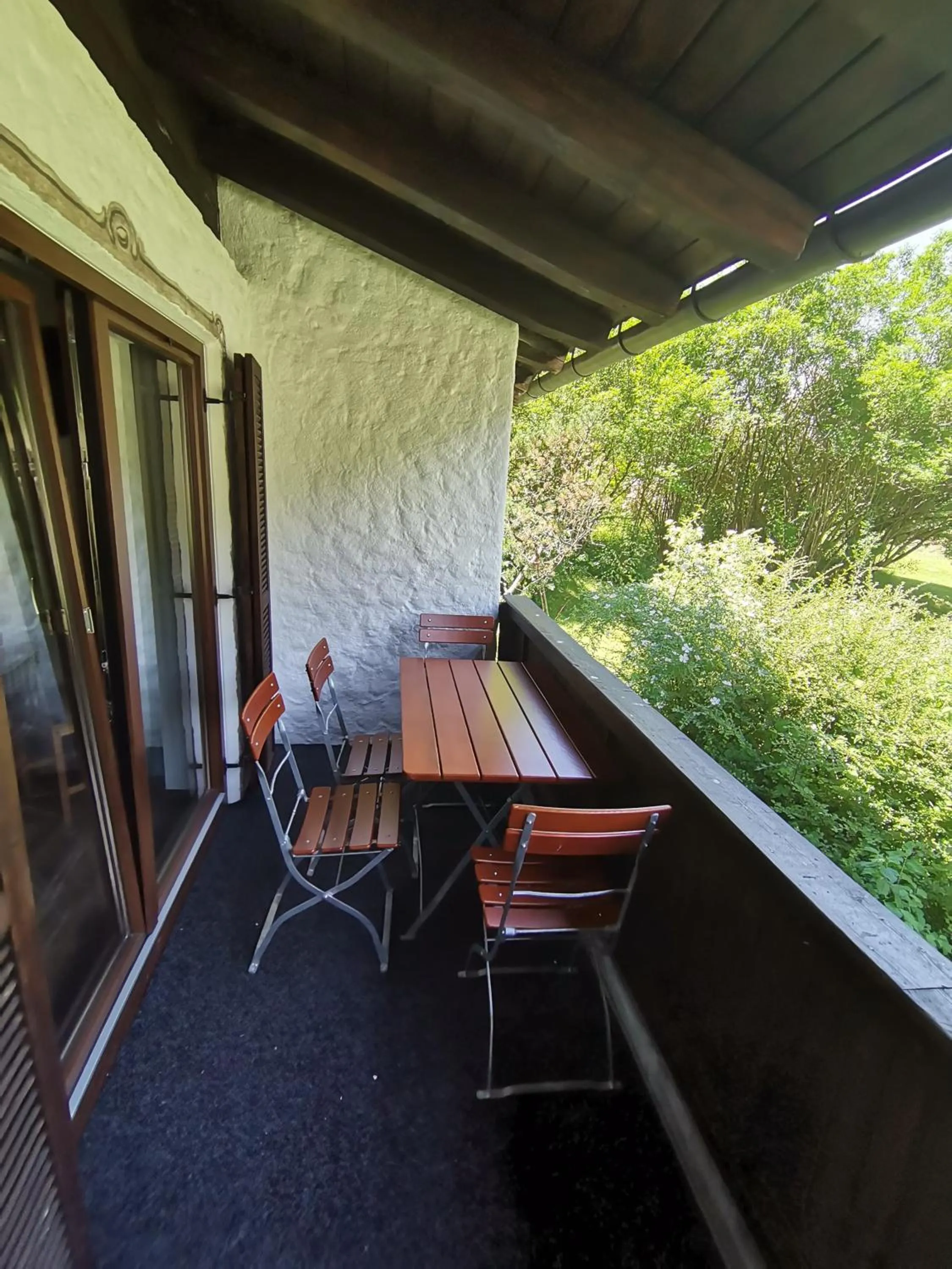 Balcony/Terrace in Pension Almhof Baumgarten