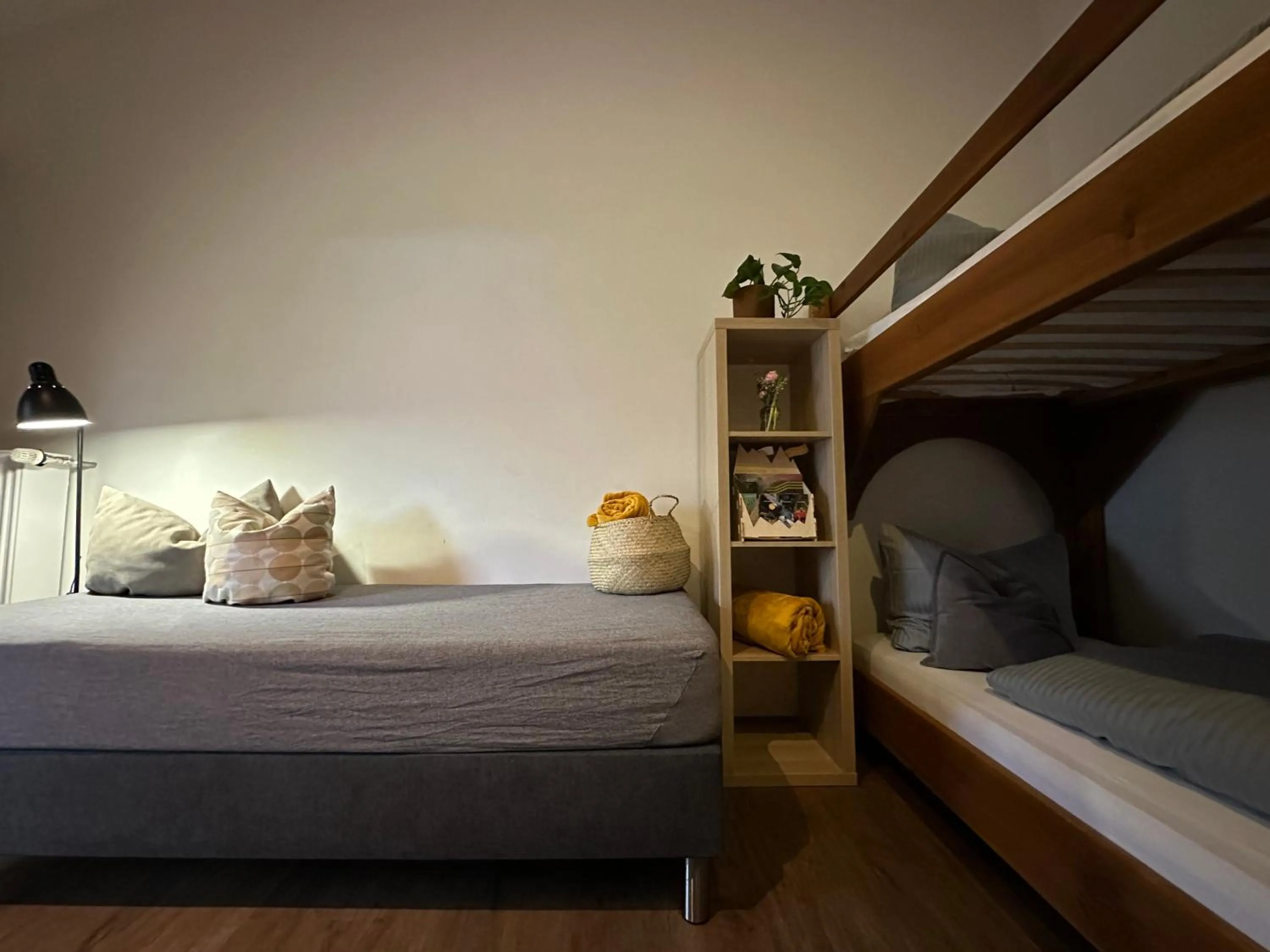 Bed in Pension Almhof Baumgarten