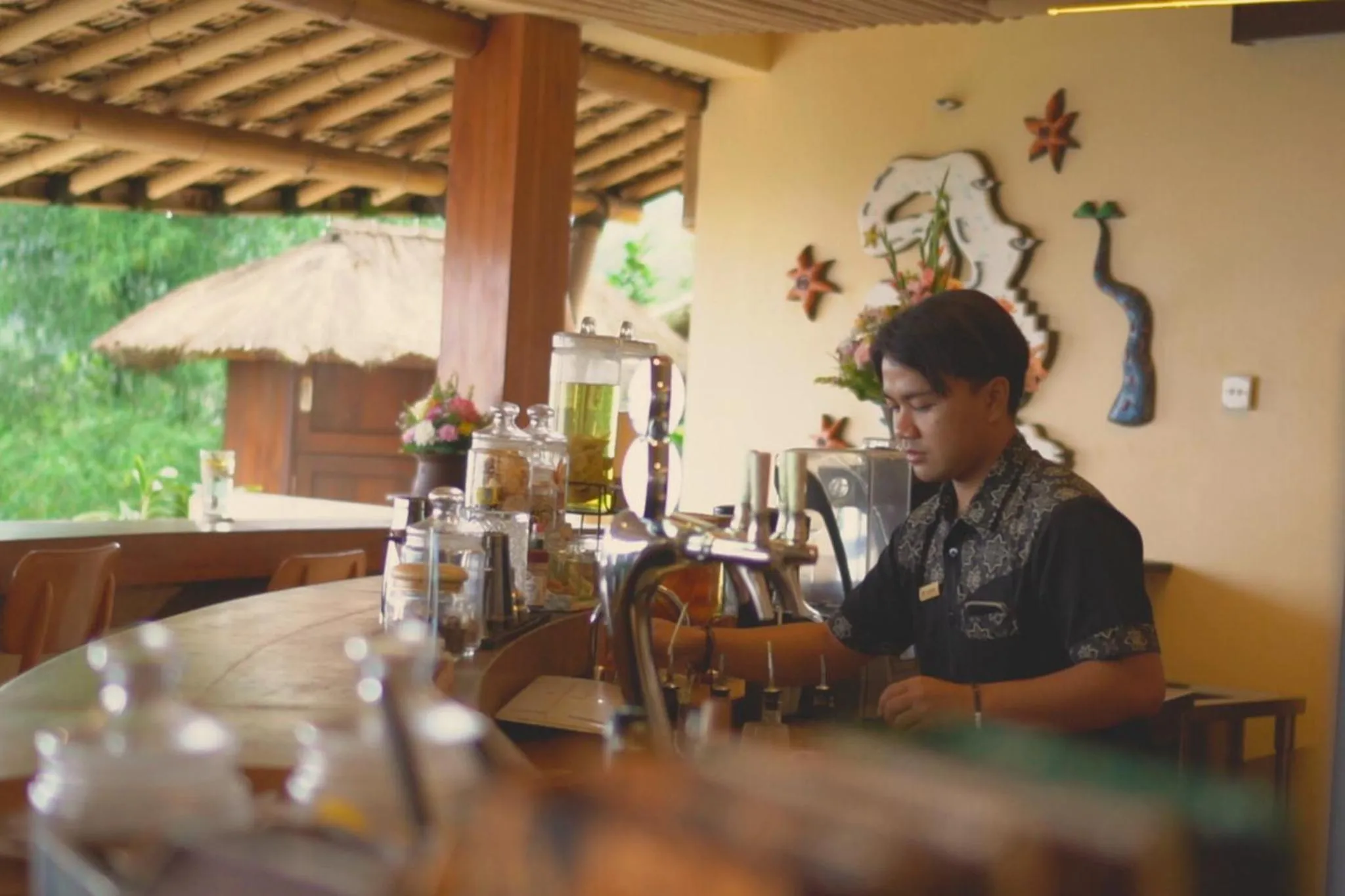 Lounge or bar in Munduk Moding Plantation Nature Resort