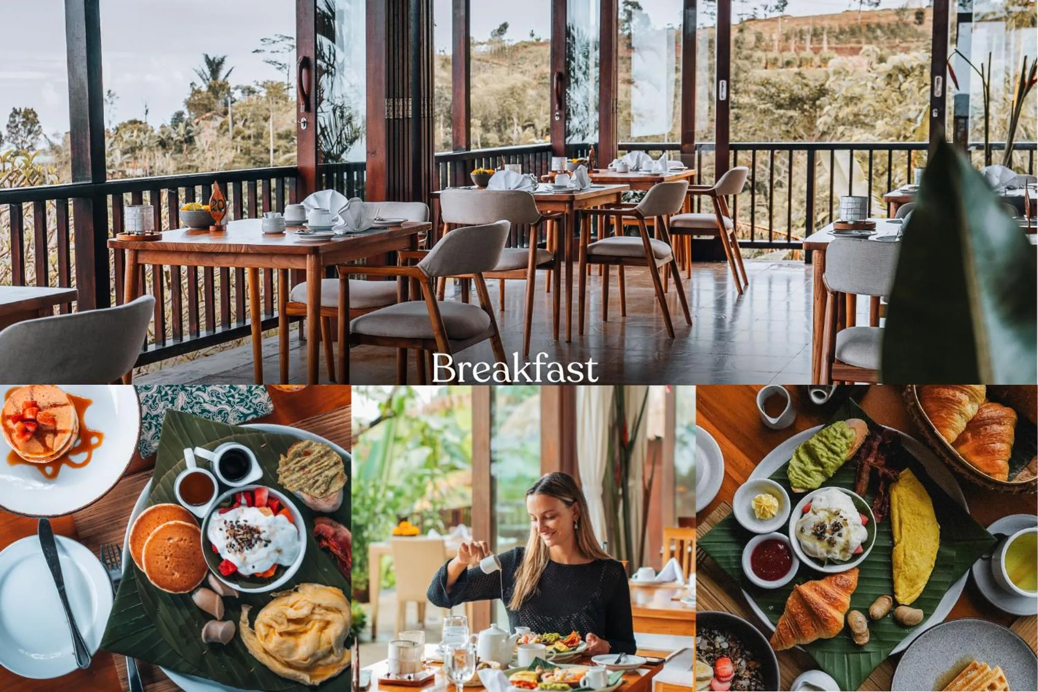 Breakfast in Munduk Moding Plantation Nature Resort