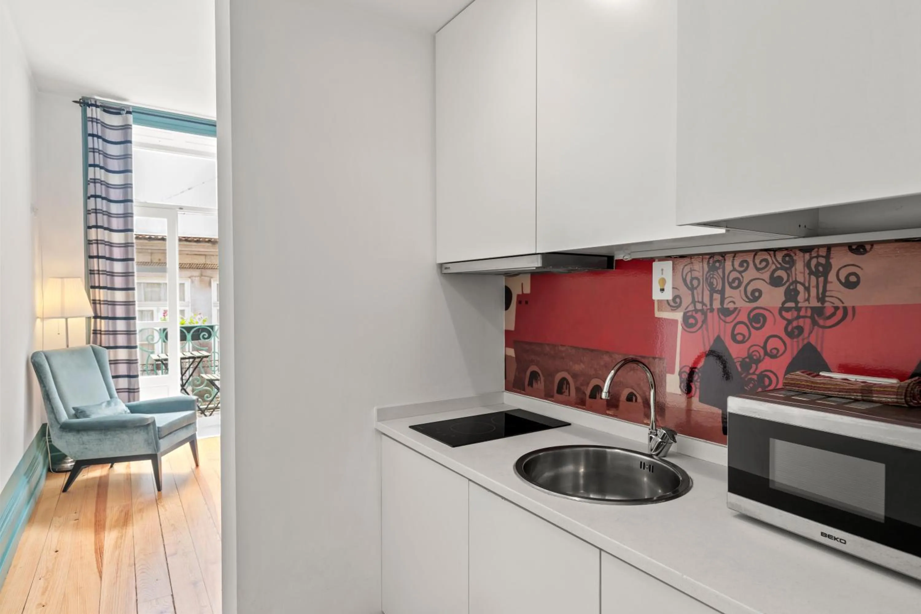 Kitchen or kitchenette in OX Apartments B Places