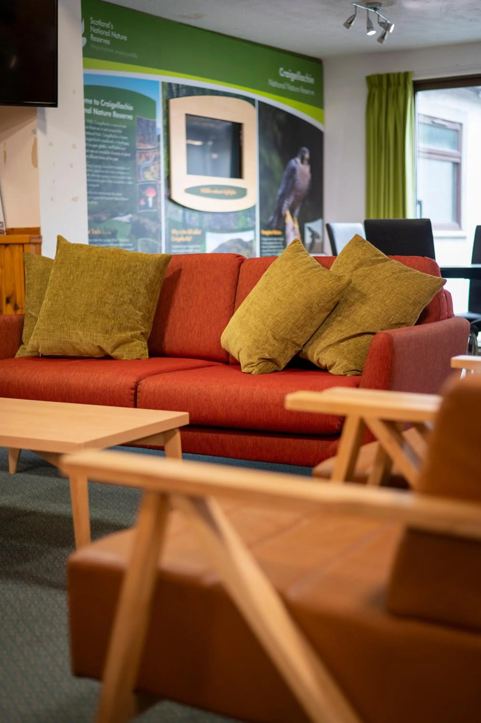 Seating area in Aviemore Youth Hostel